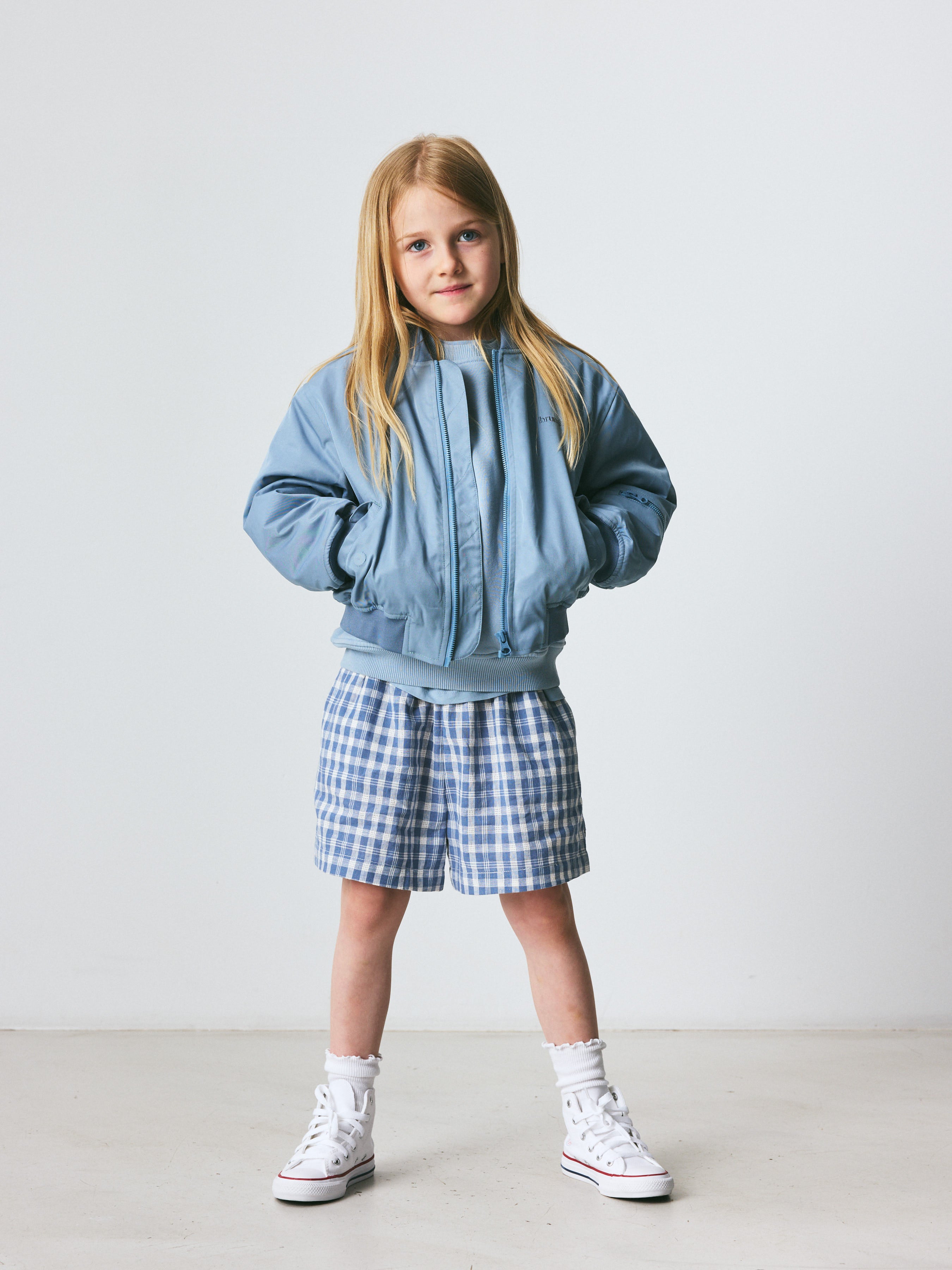 brunobruno nation Adrian Bomber Jacket Jacket 4001-Ashley Blue