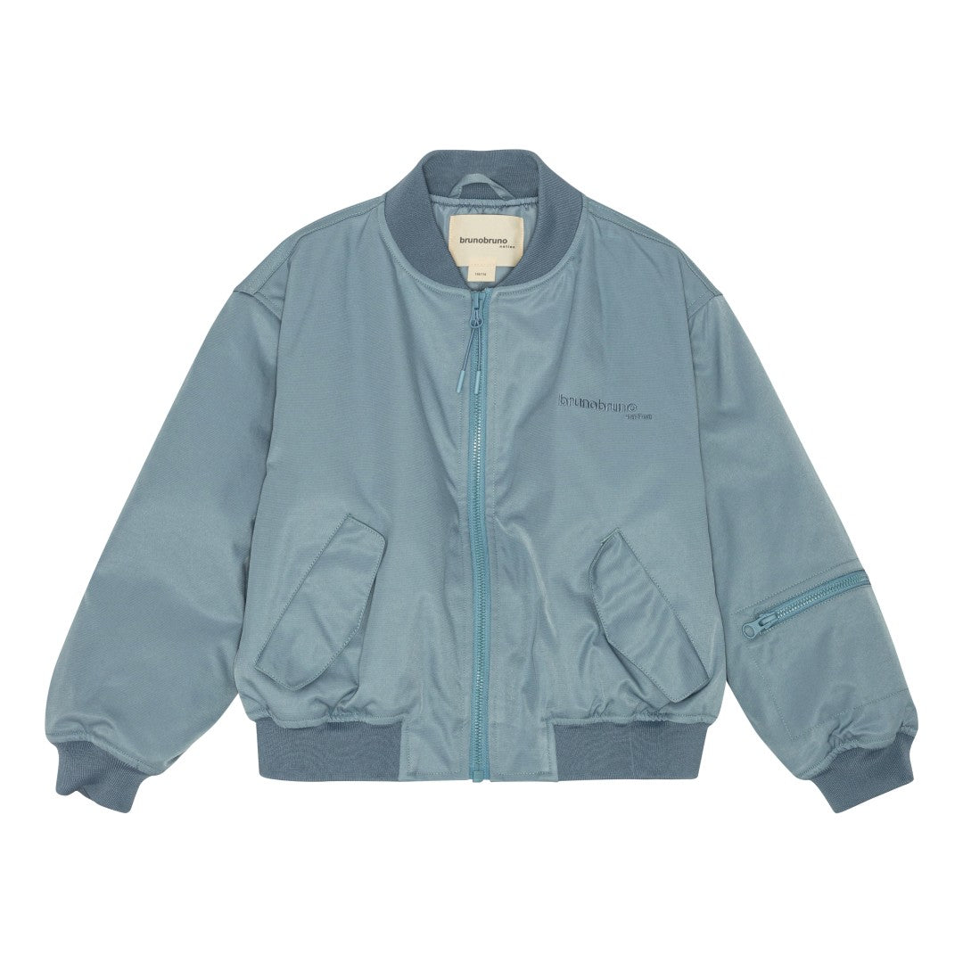brunobruno nation Adrian Bomber Jacket Jacket 4001-Ashley Blue