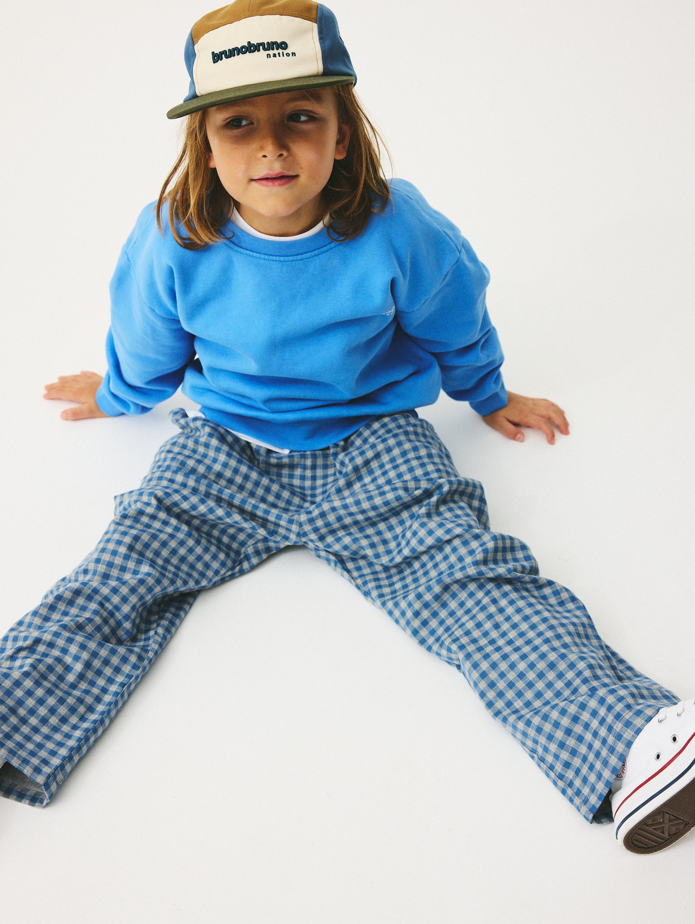 brunobruno nation Dora Pants Pants 9004-Riverside Check