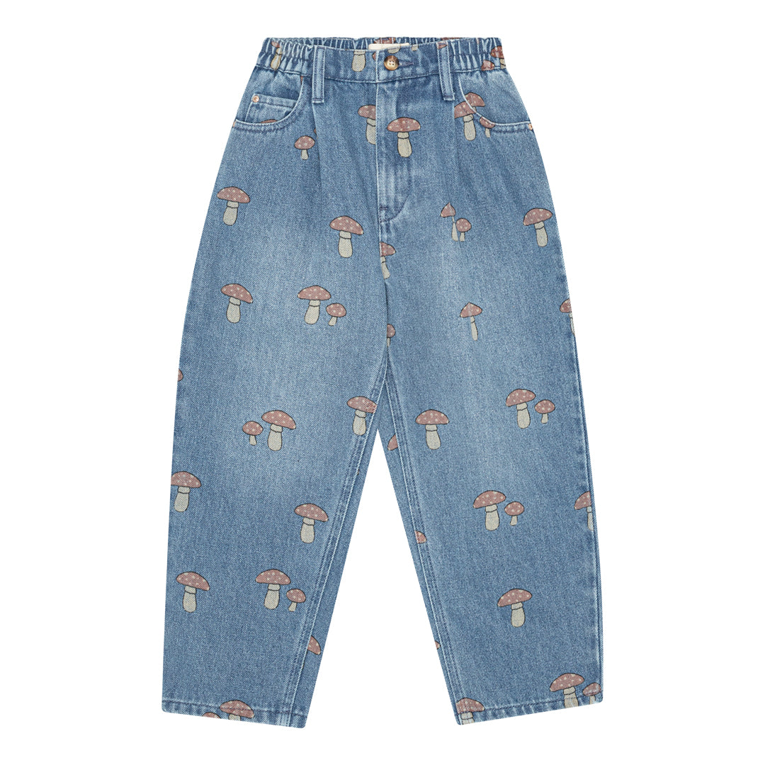 brunobruno nation Dorethy AOP Jeans Pants 1101-Mid Blue Denim AOP
