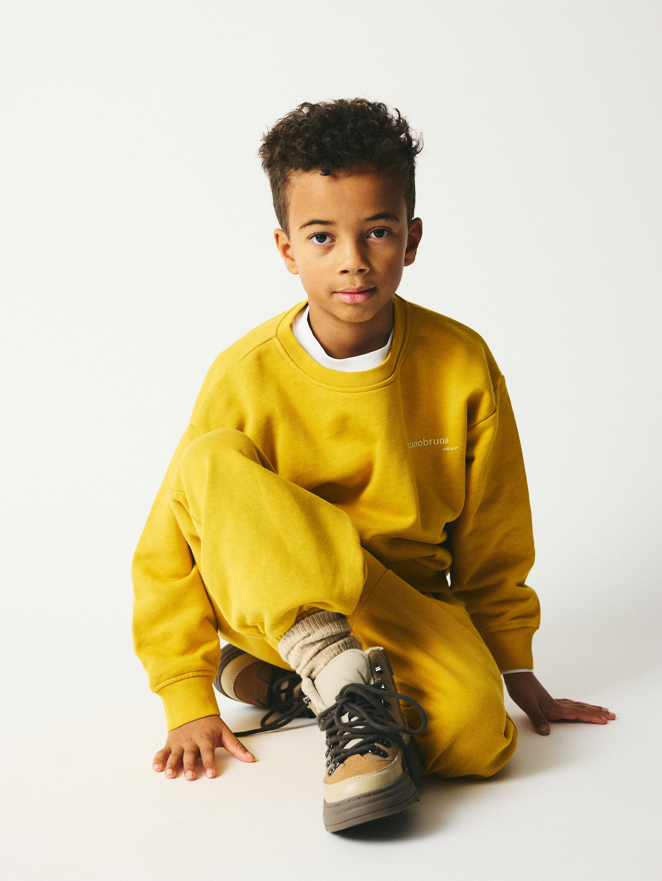 brunobruno nation Ella Pants Sweatpants 7000-Olivenite Yellow