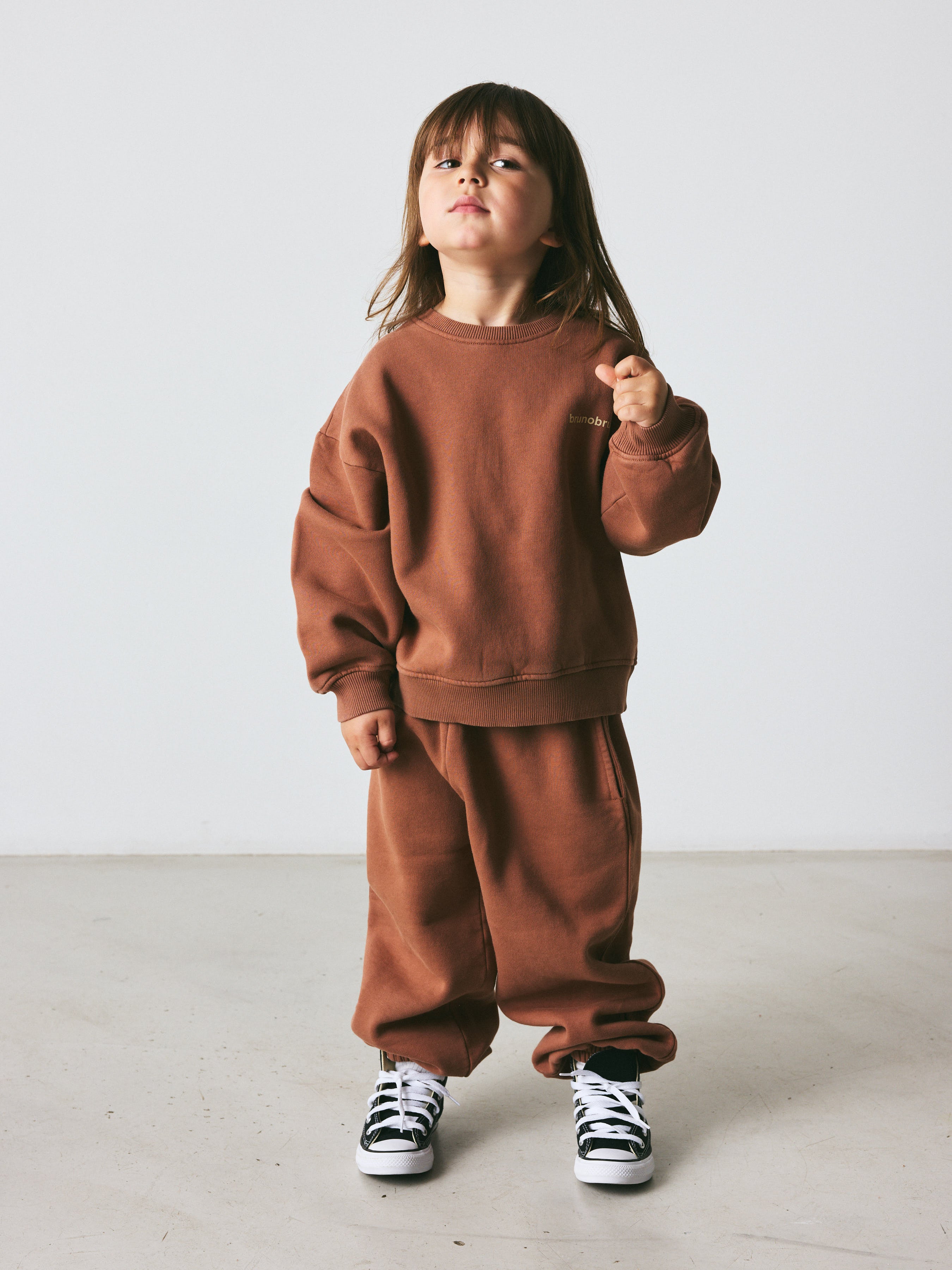 brunobruno nation Ella Pants Sweatpants 6000-Clove Bordeaux