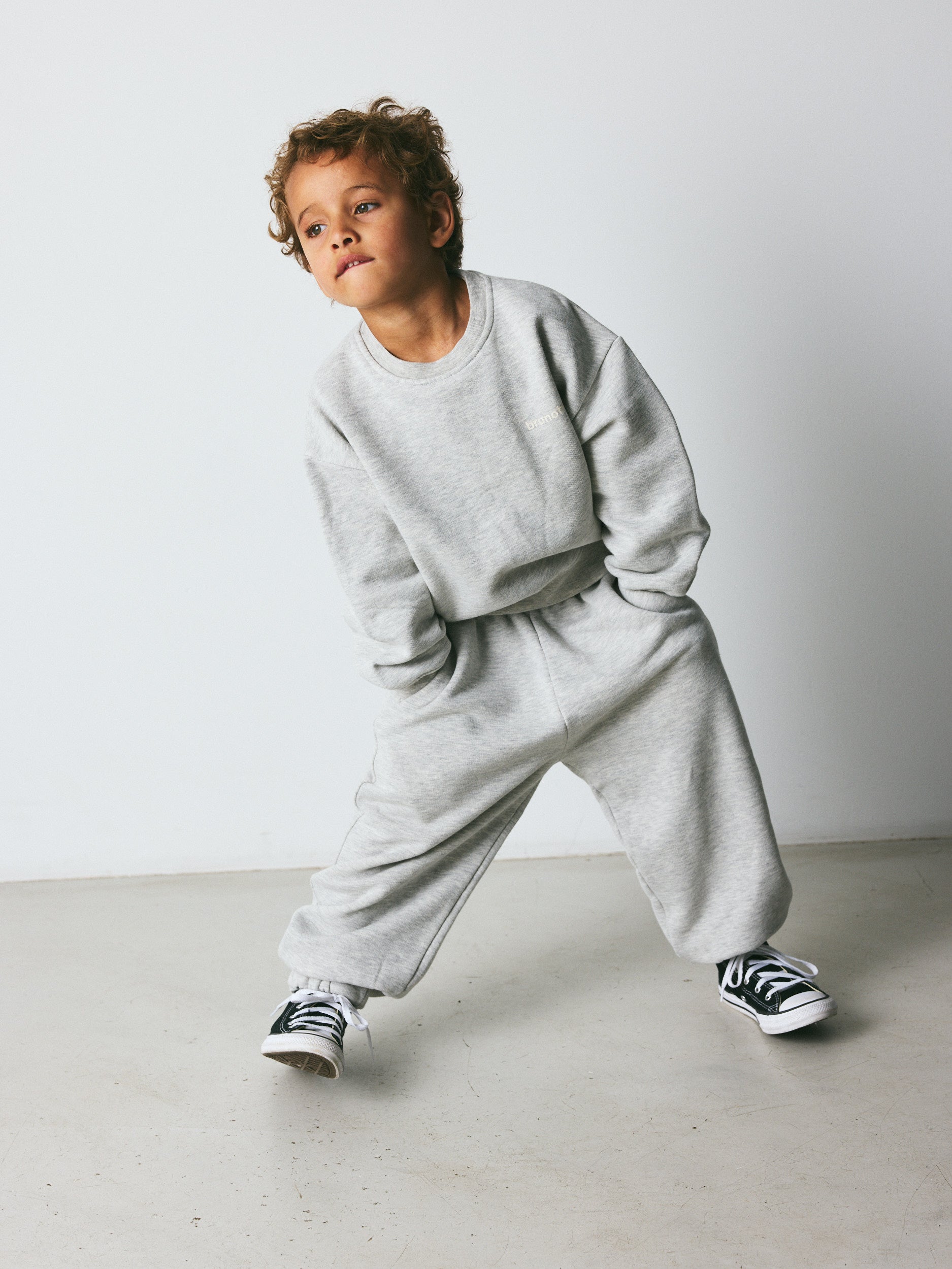 brunobruno nation Ella Pants NB Sweatpants 3001-Light Grey Melange