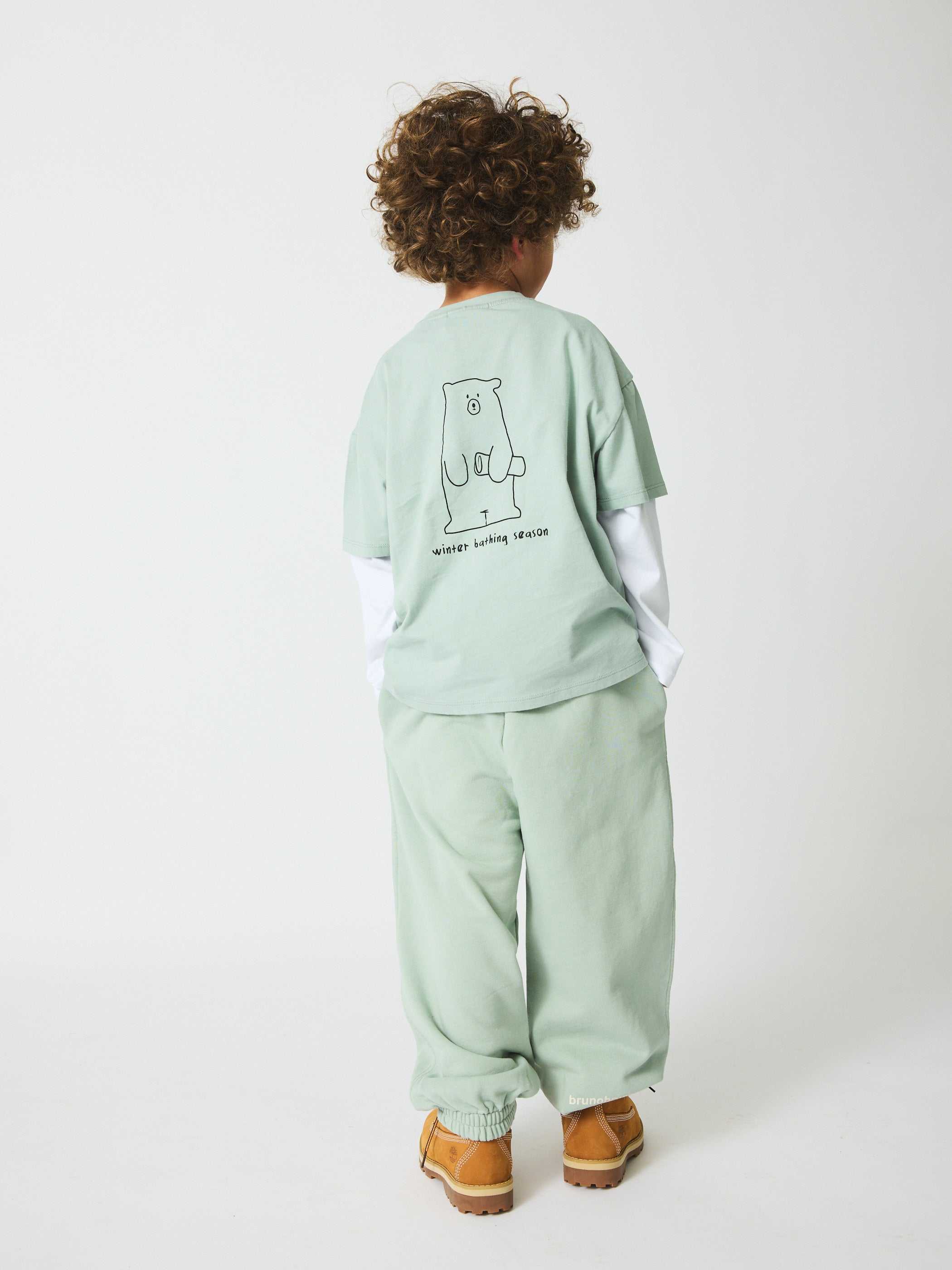 brunobruno nation Ella Pants NB Sweatpants 3003-Aqua Gray