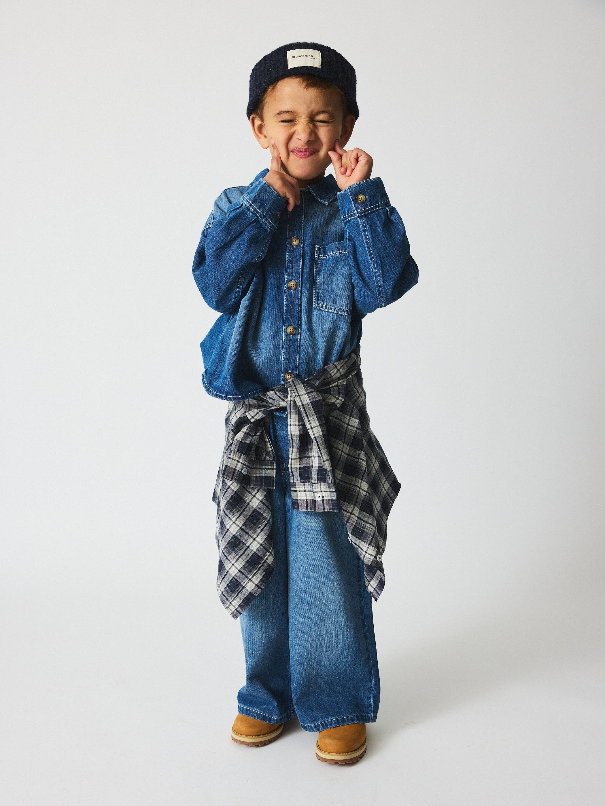 brunobruno nation Flynny Jeans Pants 1105-Mid blue denim