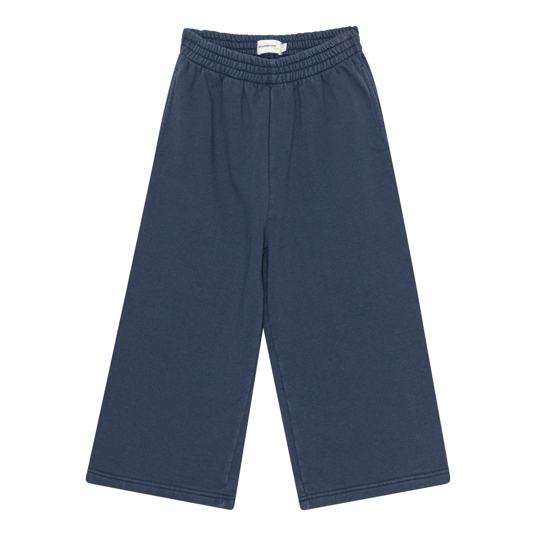 brunobruno nation Francis Embr Sweat Pants Sweatpants 4004-Mood Indigo Blue