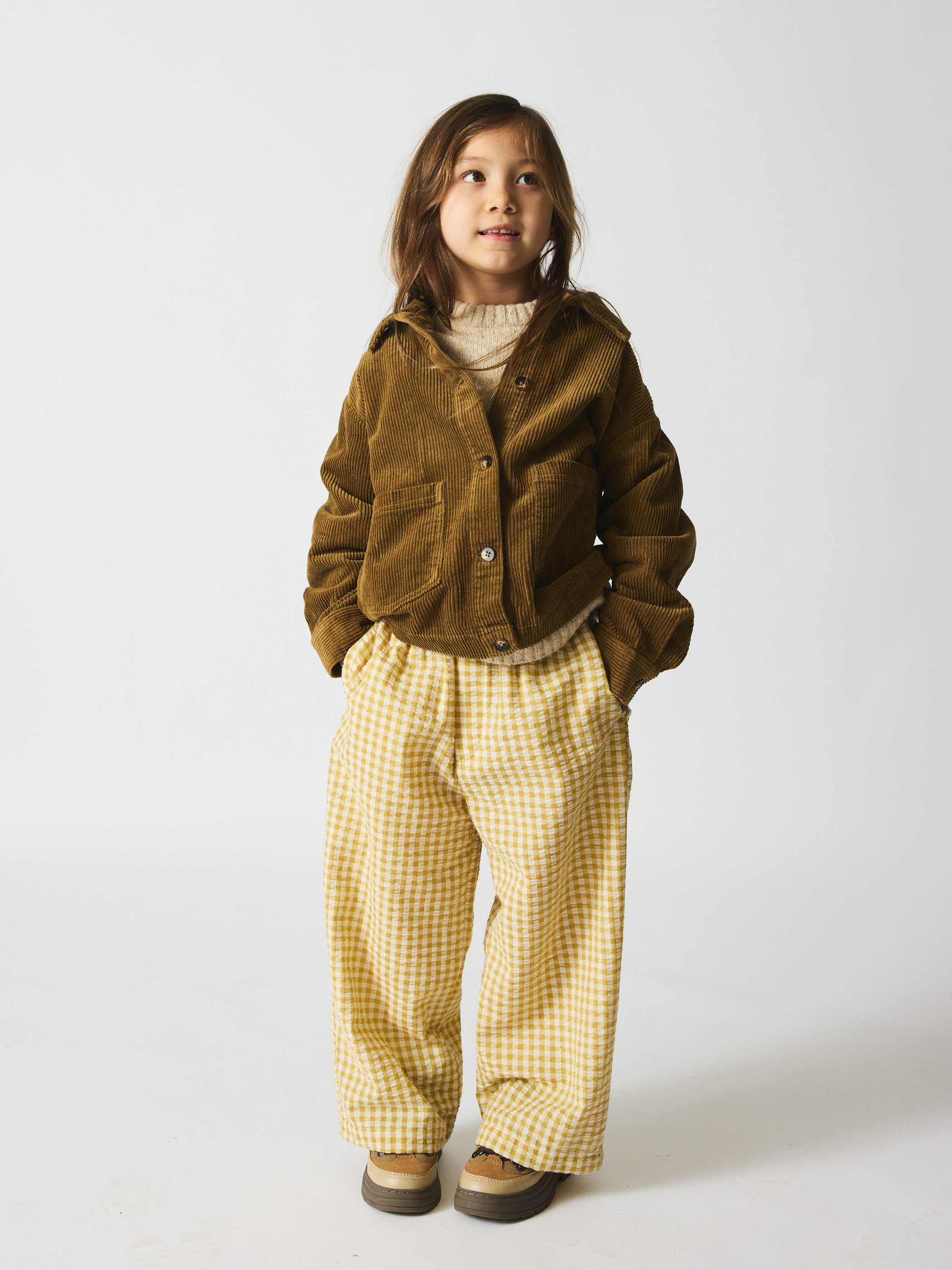 brunobruno nation Francis Seersucker Pants Pants 9020-Khaki Green Check