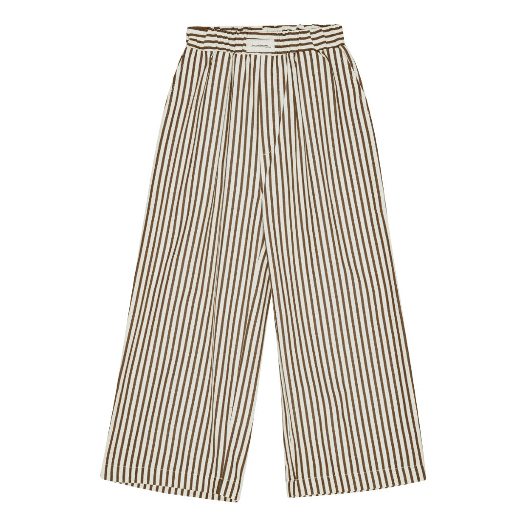 brunobruno nation Francis Stripe Pants Pants 8000-Bison Brown