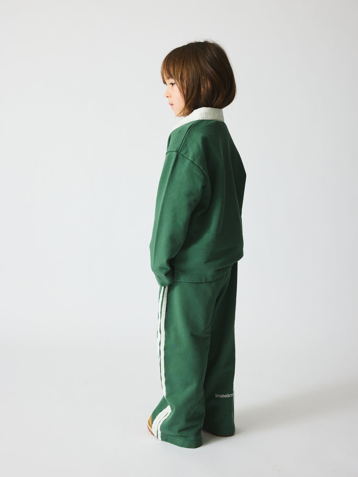 brunobruno nation Francis Stripe Sweat Pants NB Sweatpants 5004-Myrtle Green