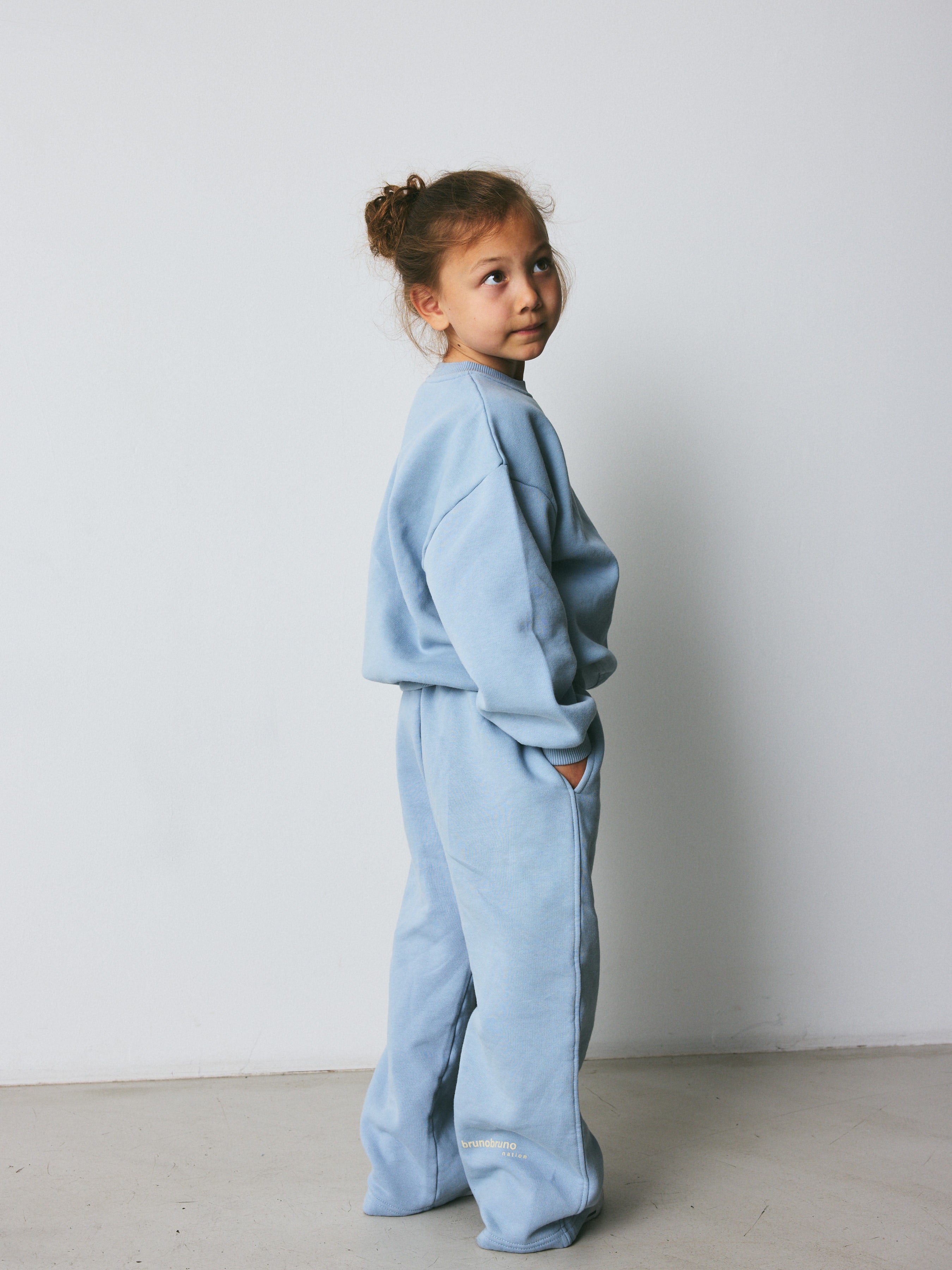 brunobruno nation Francis Sweatpants Sweatpants 4002-Dusty Blue