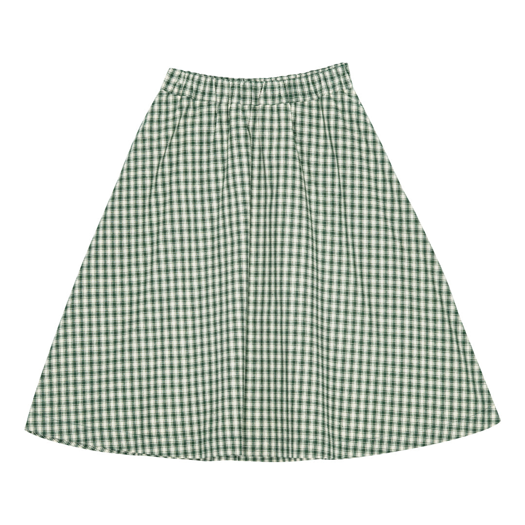brunobruno nation Gertrud Check Skirt Skirt 9018-Myrtle Green Check