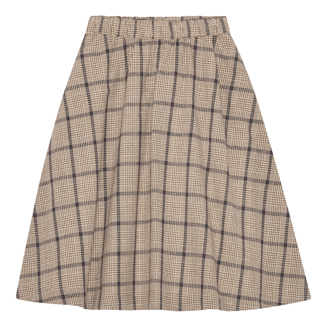 brunobruno nation Gertrud Walnut Check Skirt Skirt 9009-Walnut Check