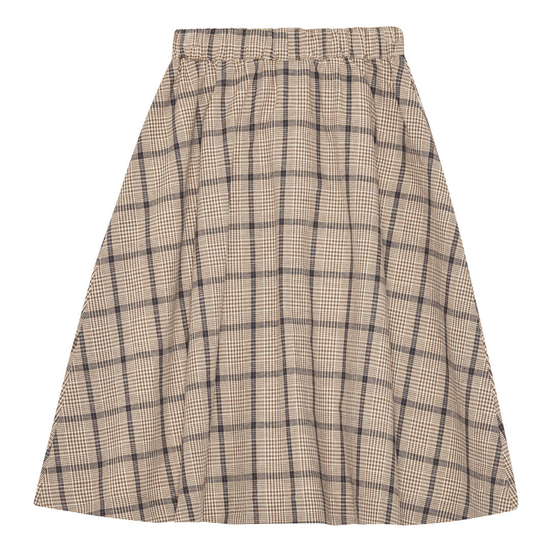 brunobruno nation Gertrud Walnut Check Skirt Skirt 9009-Walnut Check