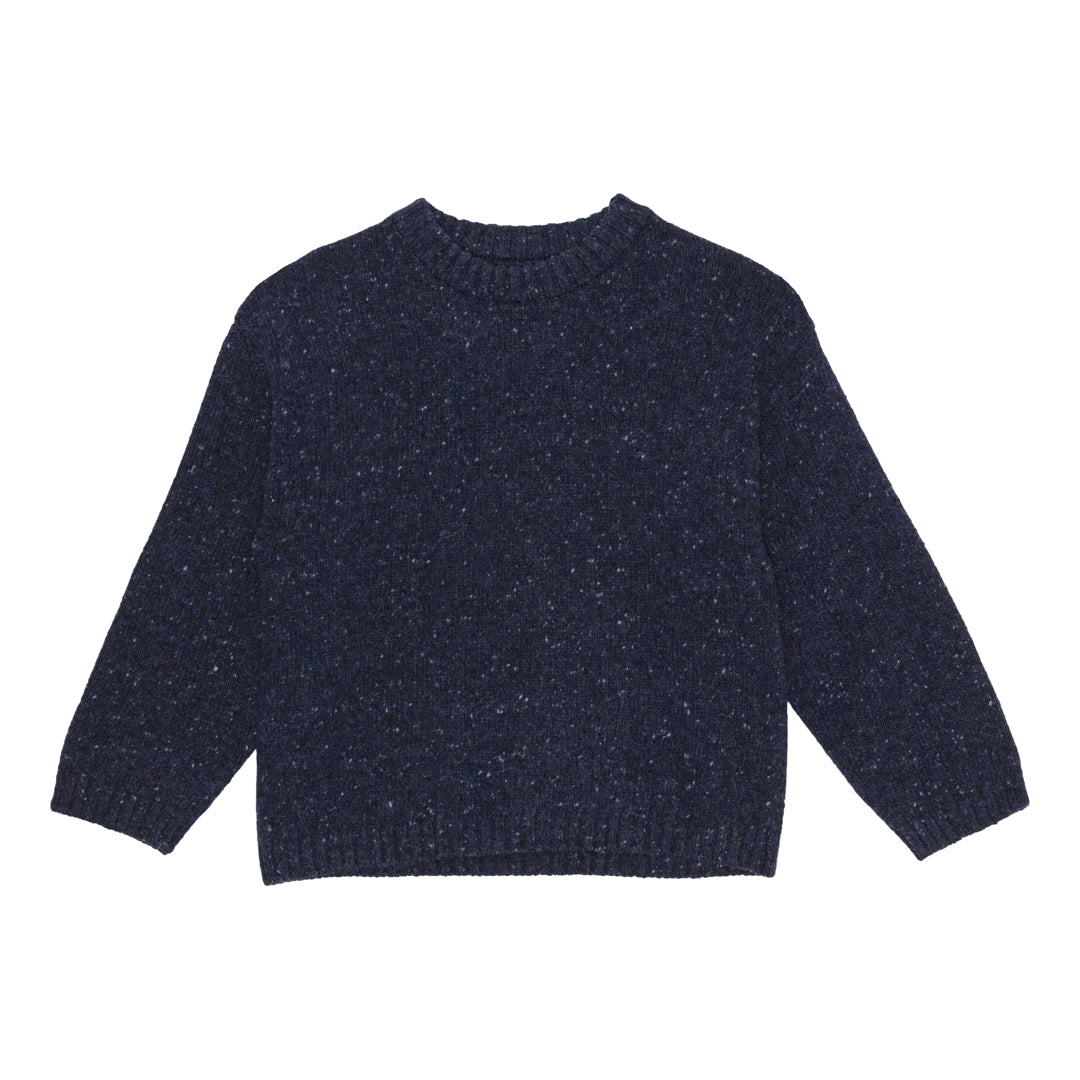 brunobruno nation Jude Sweater Knitted Sweater 4004-Mood Indigo Blue