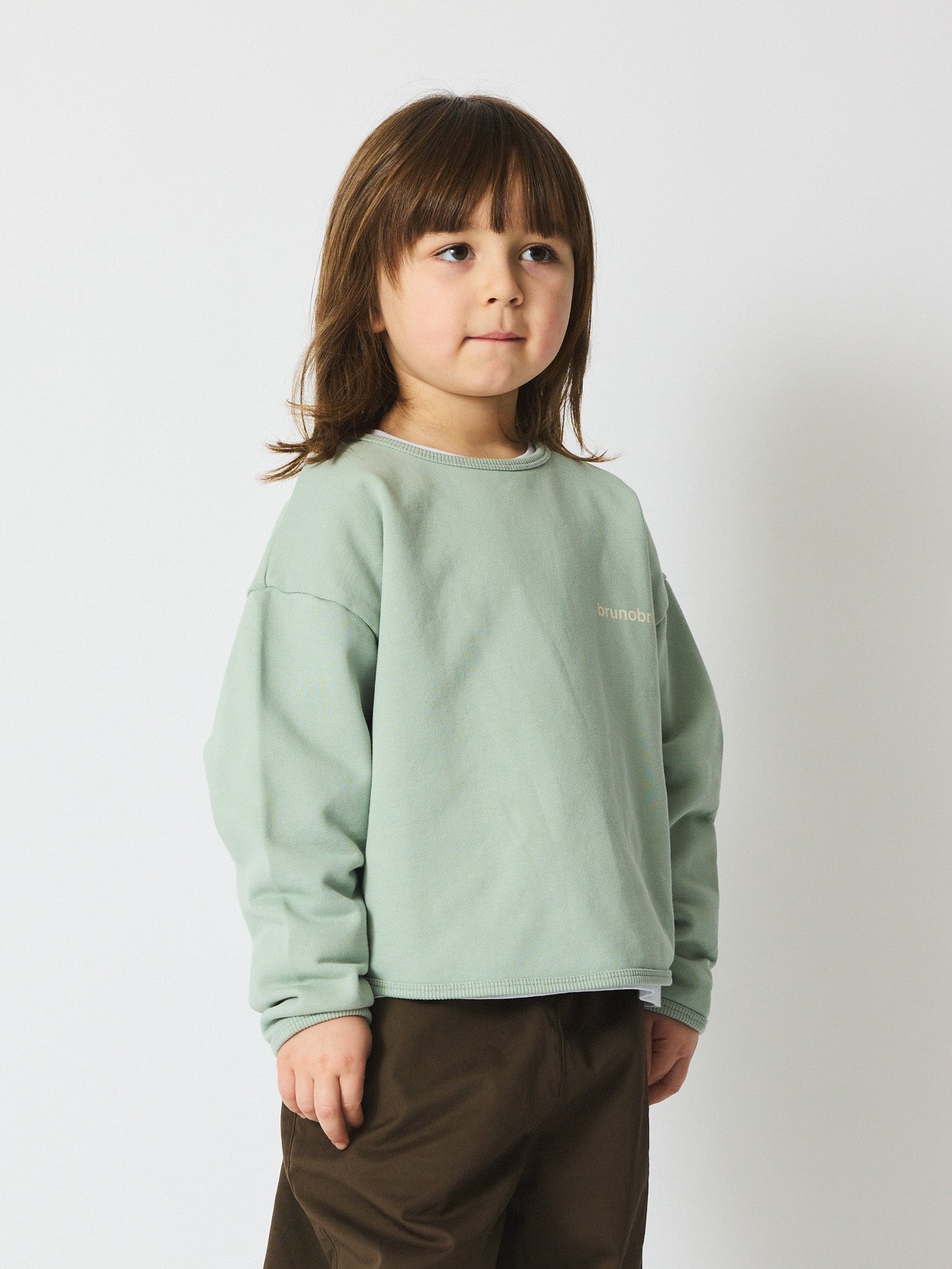 brunobruno nation Lina Sweatshirt NB Sweatshirt 3003-Aqua Gray