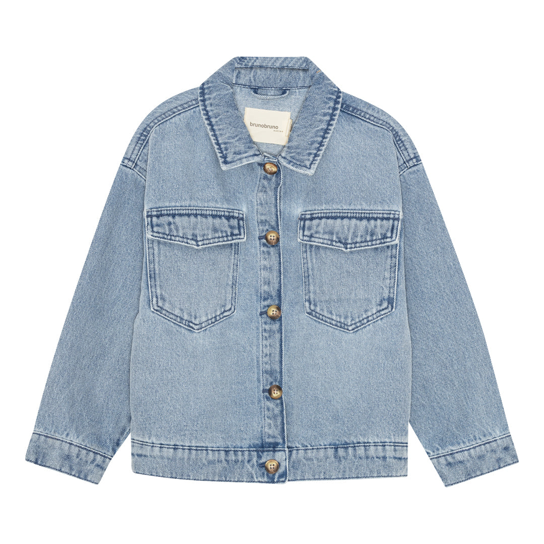 brunobruno nation Lou Denim Jacket Jacket 1100-Light Blue Denim