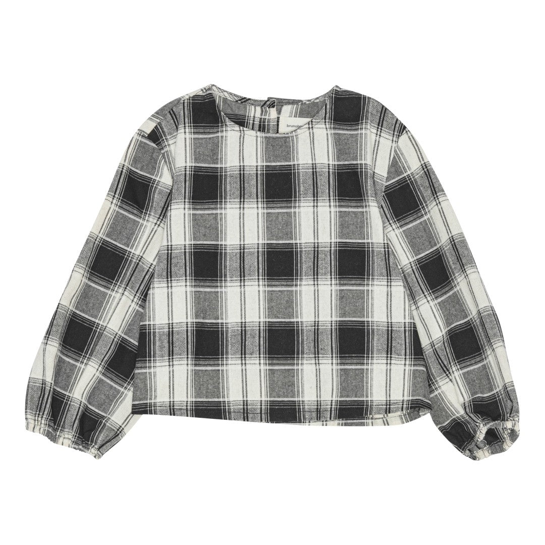 brunobruno nation Mary Blouse Blouse 9002-Black/White Check