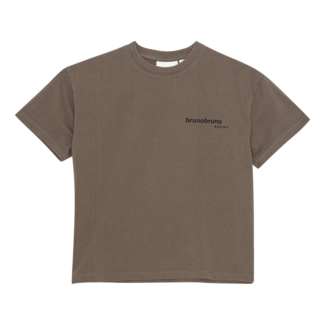 brunobruno nation Nanna Out Of Office T-Shirt T-Shirt 8004-Major Brown