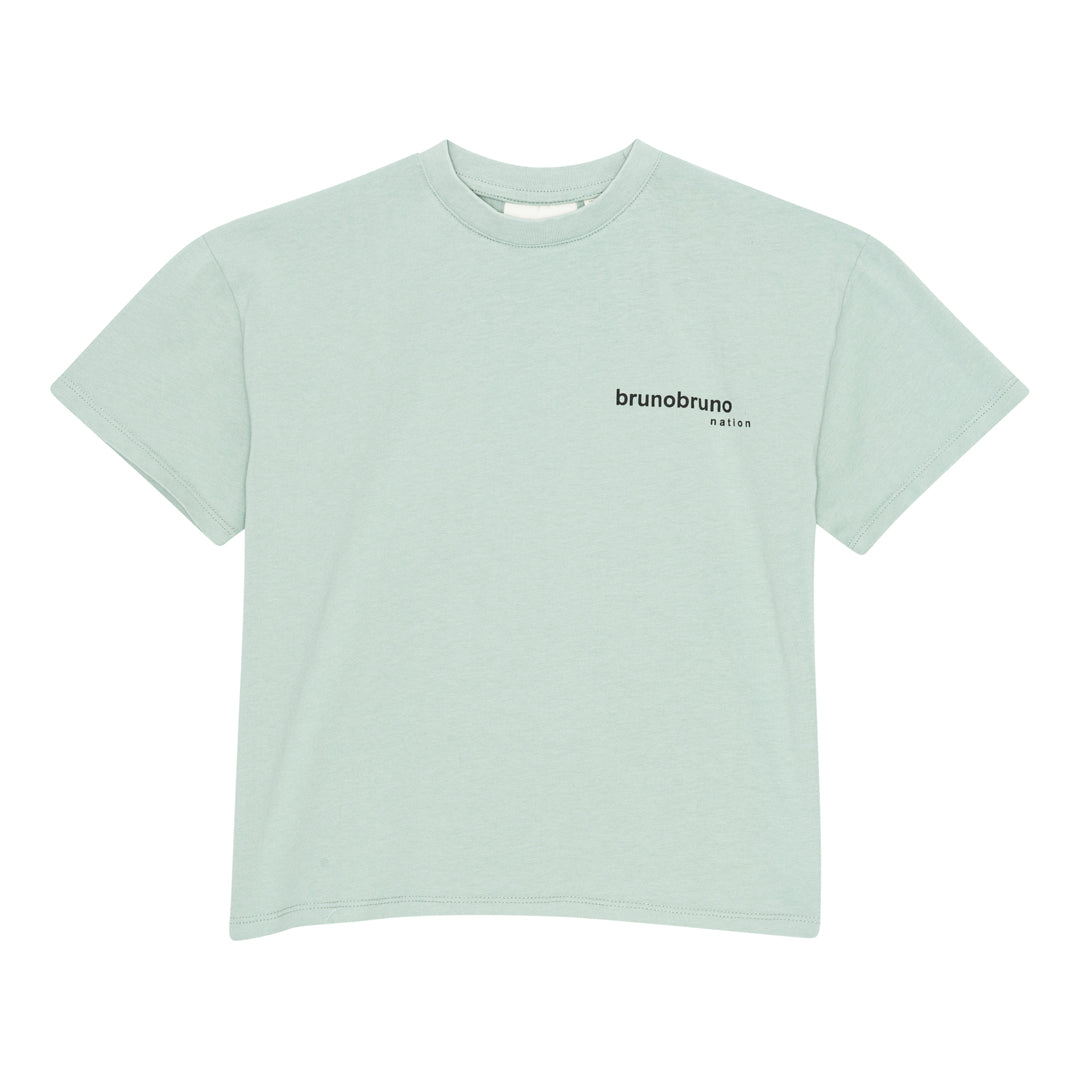 brunobruno nation Nanna Winter Bathing T-Shirt T-Shirt 3003-Aqua Gray