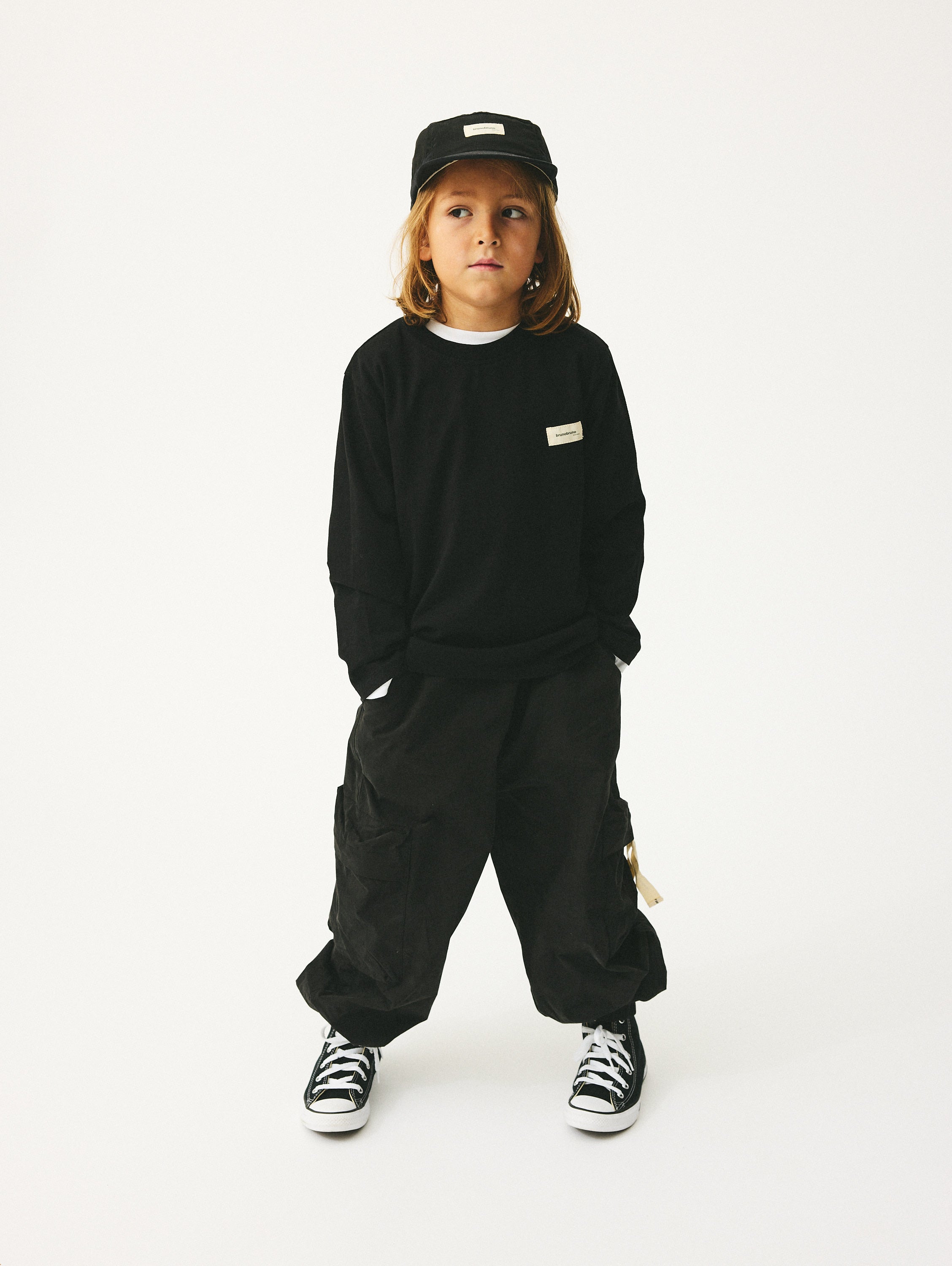 brunobruno nation Nelson T-Shirt T-Shirt 1000-Jet Black