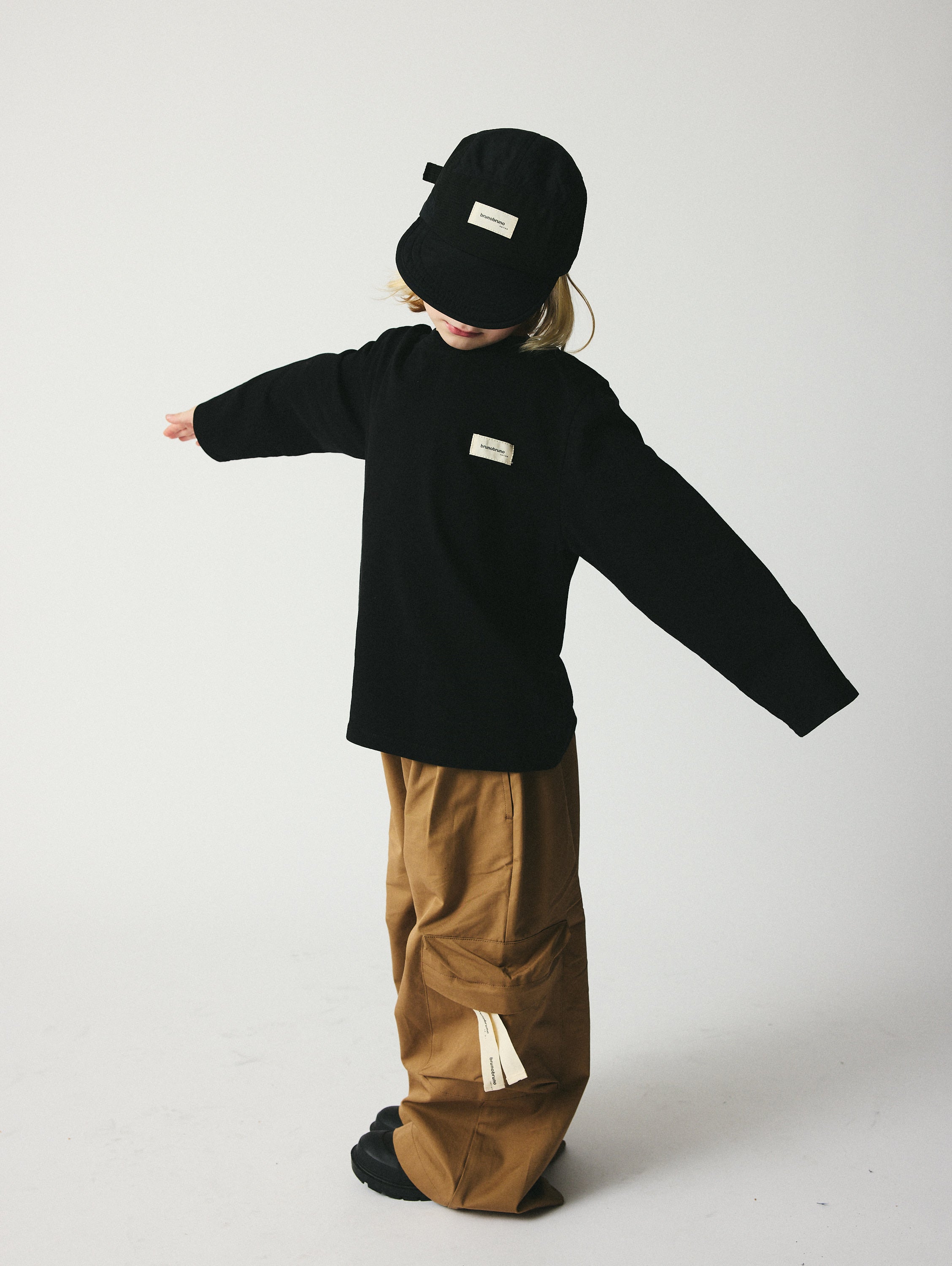 brunobruno nation Nelson T-Shirt T-Shirt 1000-Jet Black