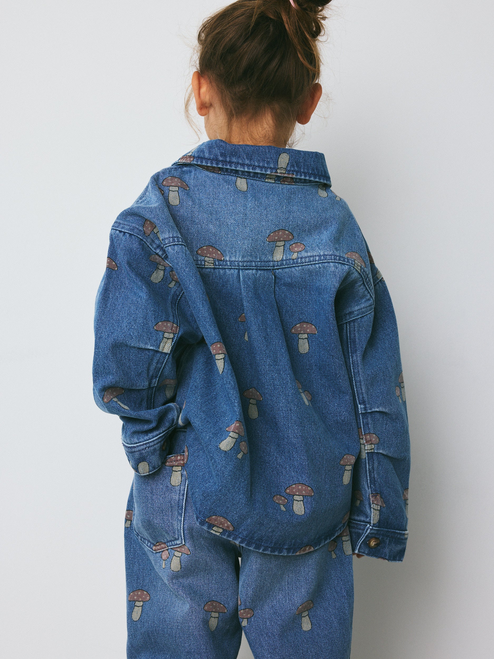 brunobruno nation Nohr Denim AOP Shirt Shirt 1101-Mid Blue Denim AOP
