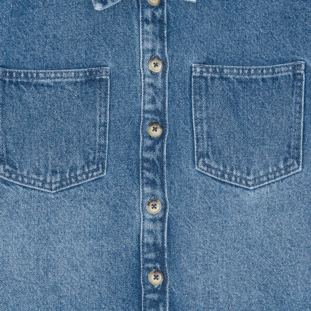brunobruno nation Nohr Denim Shirt Shirt 9000-Mid Blue Denim