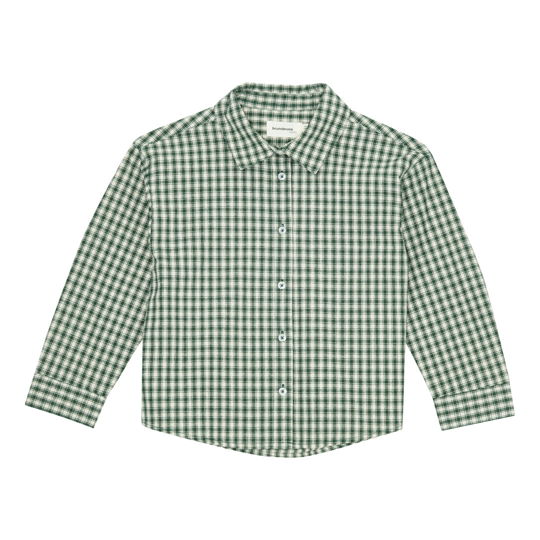 brunobruno nation Nohrla Check Shirt Shirt 9018-Myrtle Green Check