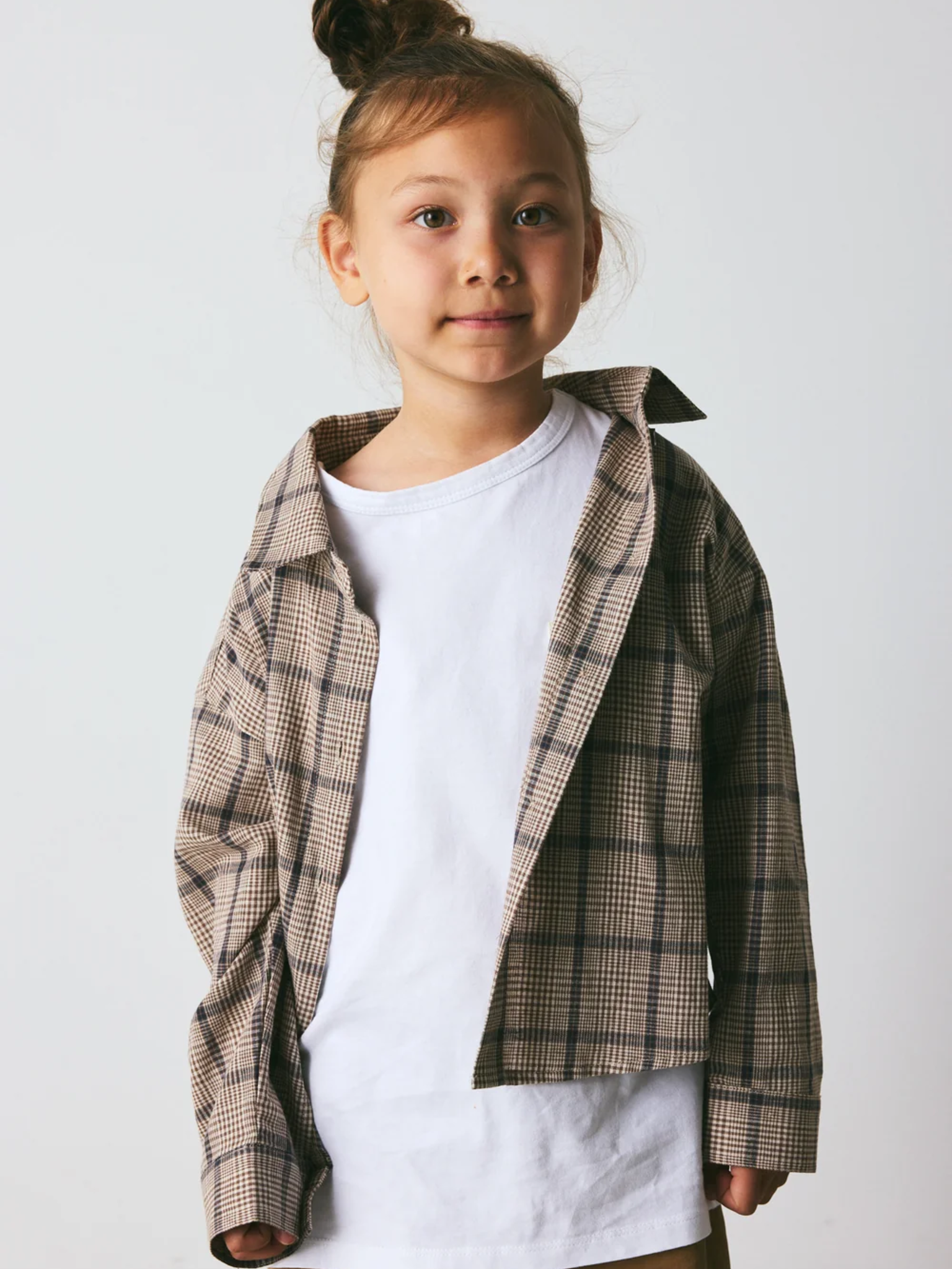 brunobruno nation Nohrla Walnut Check Shirt Shirt 9009-Walnut Check