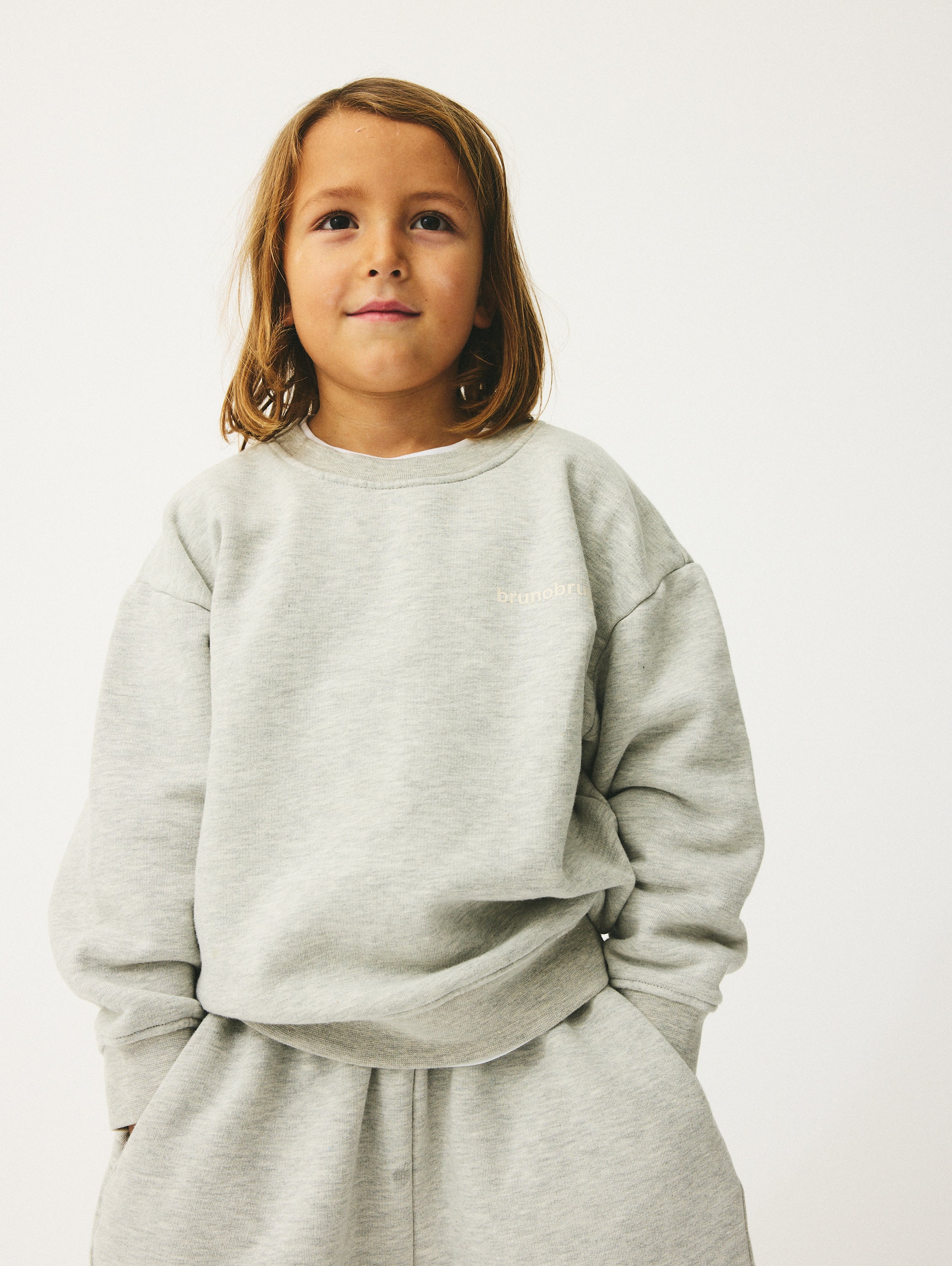 brunobruno nation Norah Sweatshirt Sweatshirt 3001-Light Grey Melange