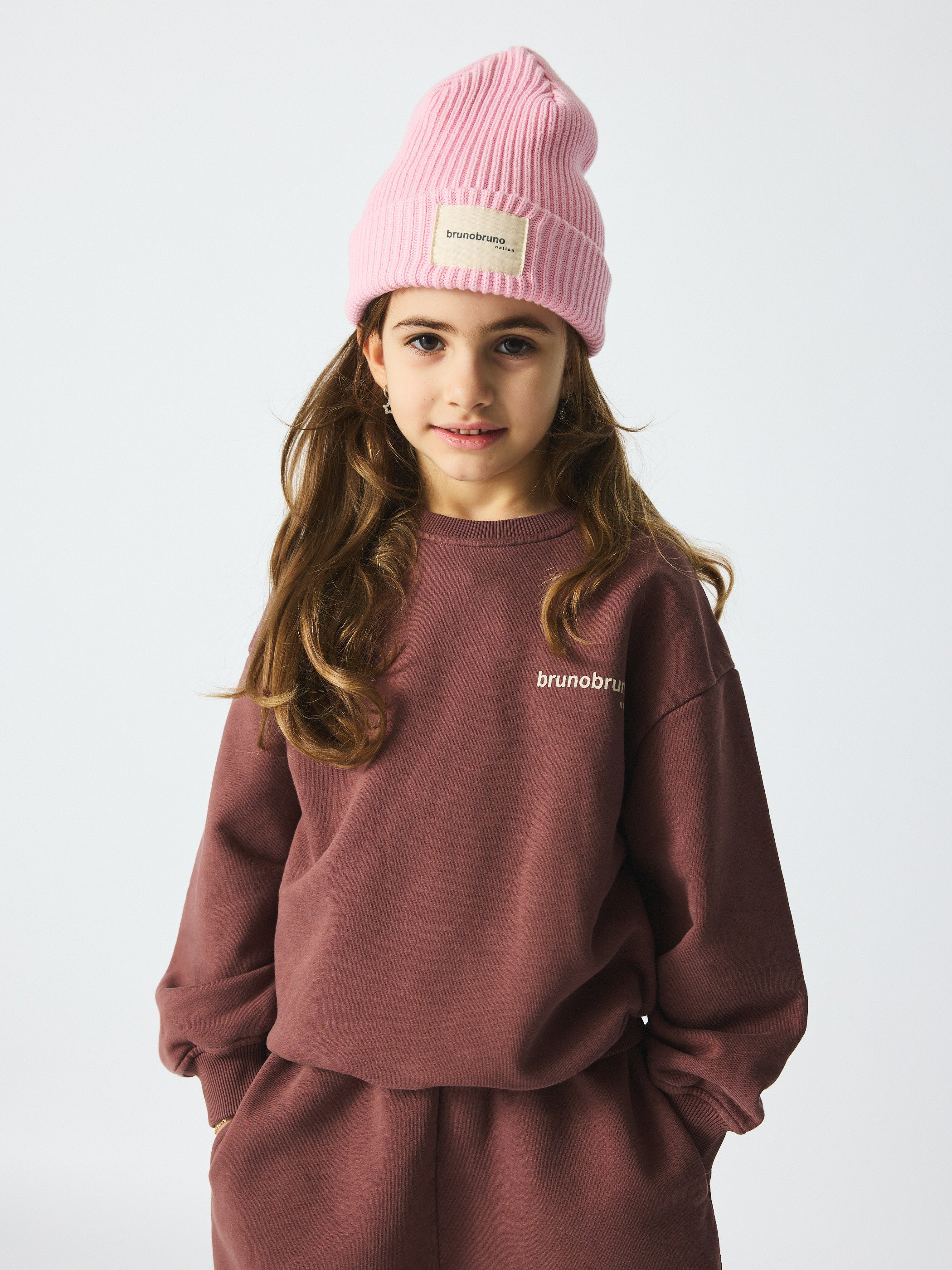 brunobruno nation Norah Sweatshirt Sweatshirt 6002-Marron Plum