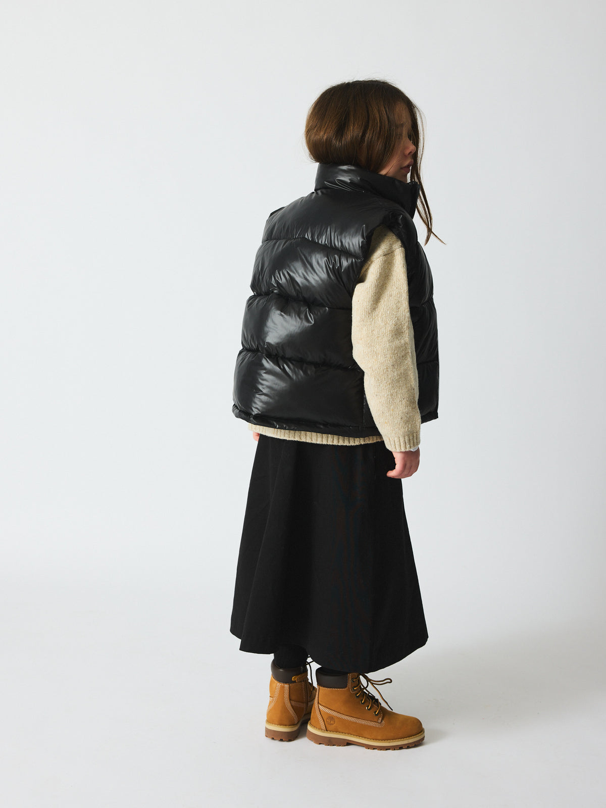 brunobruno nation Noura Puffer Vest Jacket 1000-Jet Black