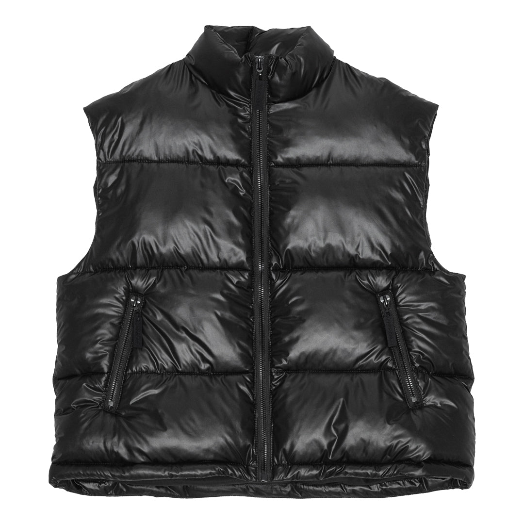 brunobruno nation Noura Puffer Vest Jacket 1000-Jet Black