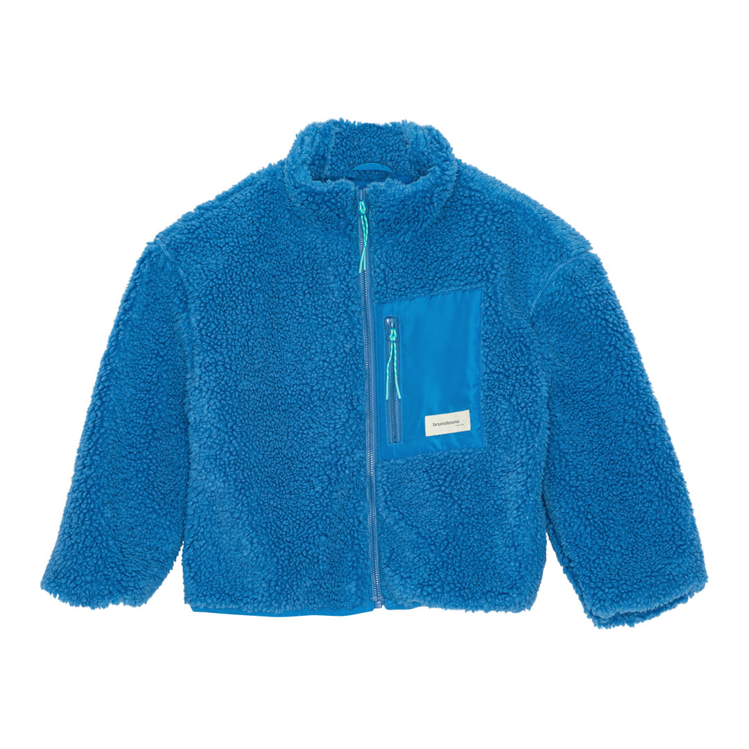 brunobruno nation Rori Teddy Jacket Jacket 4005-Pacific Coast Blue