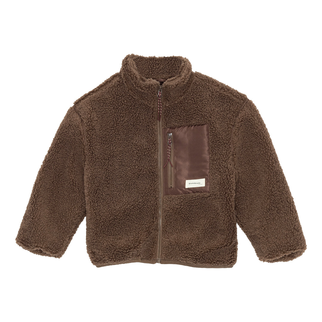 brunobruno nation Rori Teddy Jacket Jacket 8004-Major Brown
