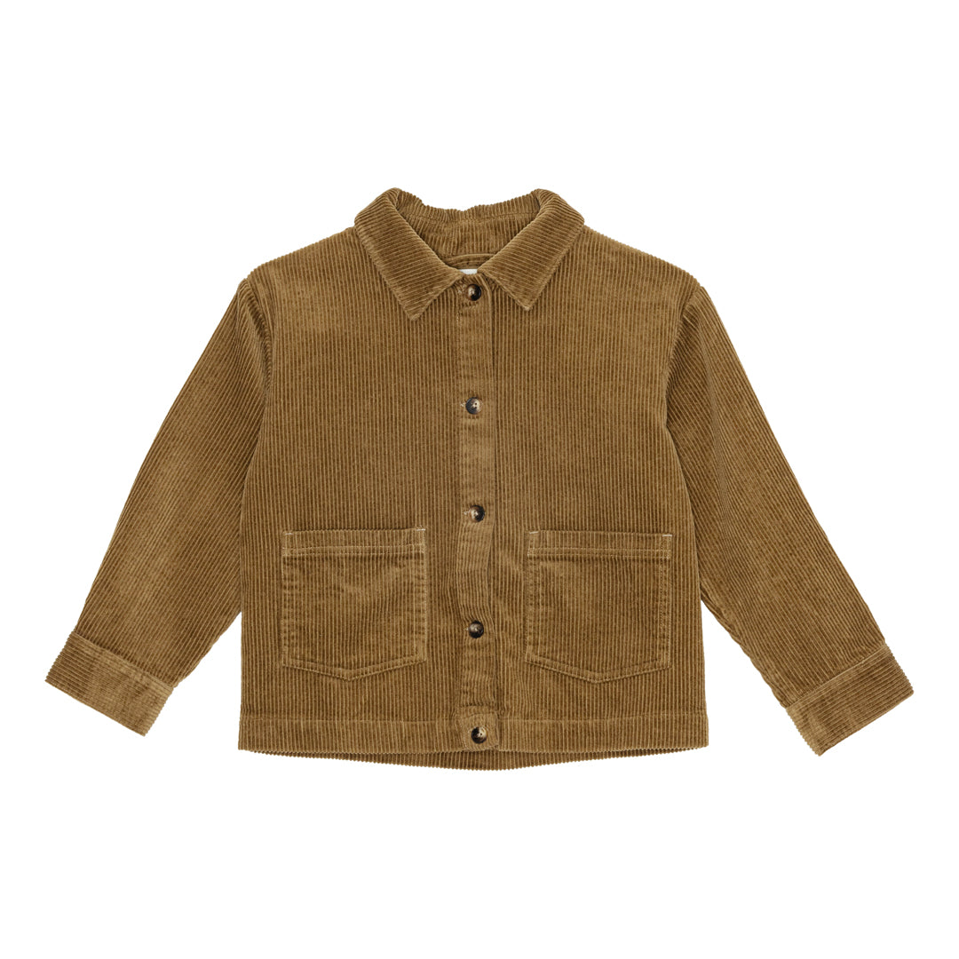 brunobruno nation Sena Corduroy Overshirt Shirt 5003-Khaki Green