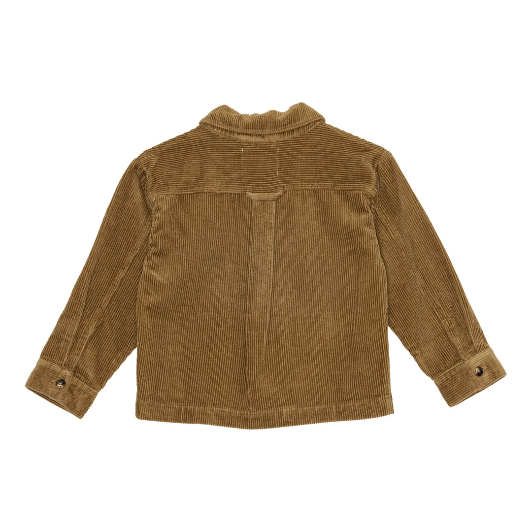 brunobruno nation Sena Corduroy Overshirt Shirt 5003-Khaki Green