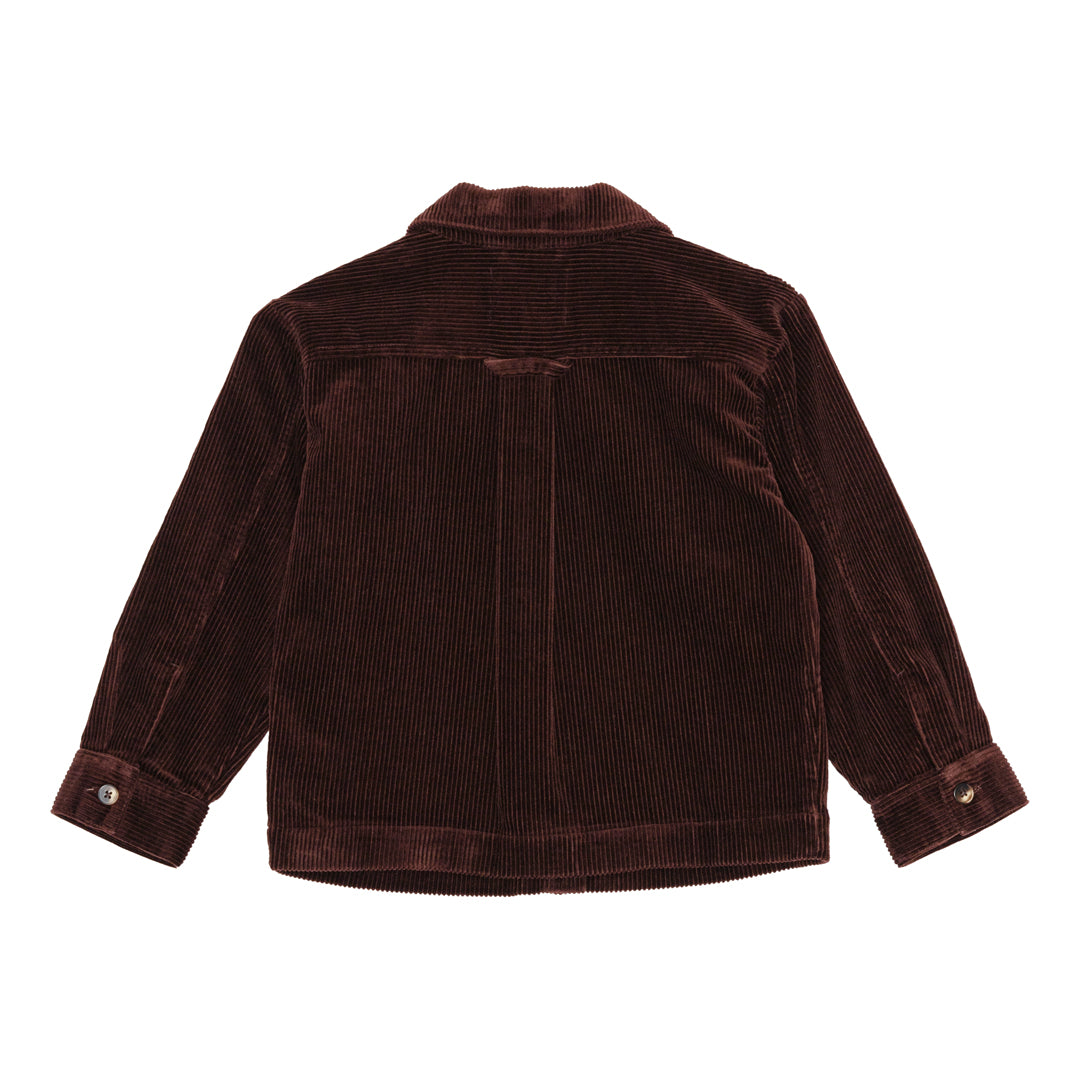 brunobruno nation Sena Corduroy Overshirt Shirt 6002-Marron Plum