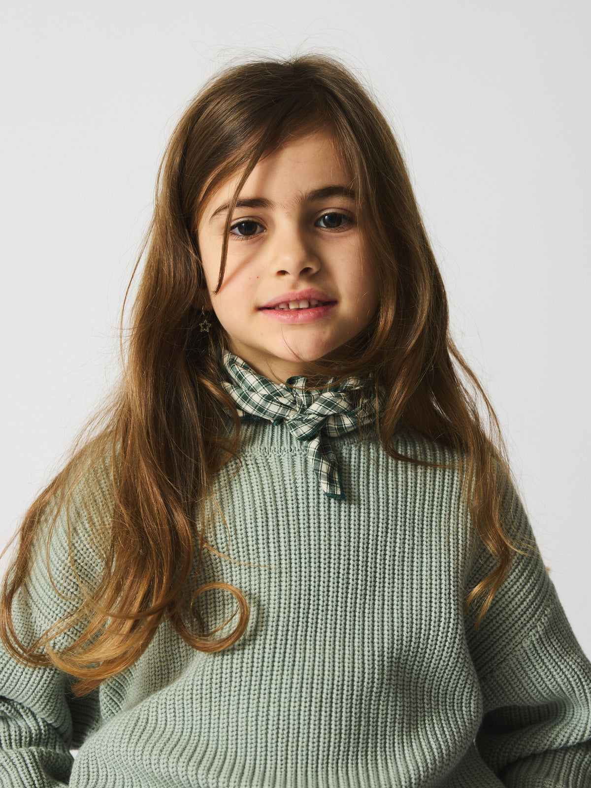 brunobruno nation Sienna Sweater Knitted Sweater 3003-Aqua Gray