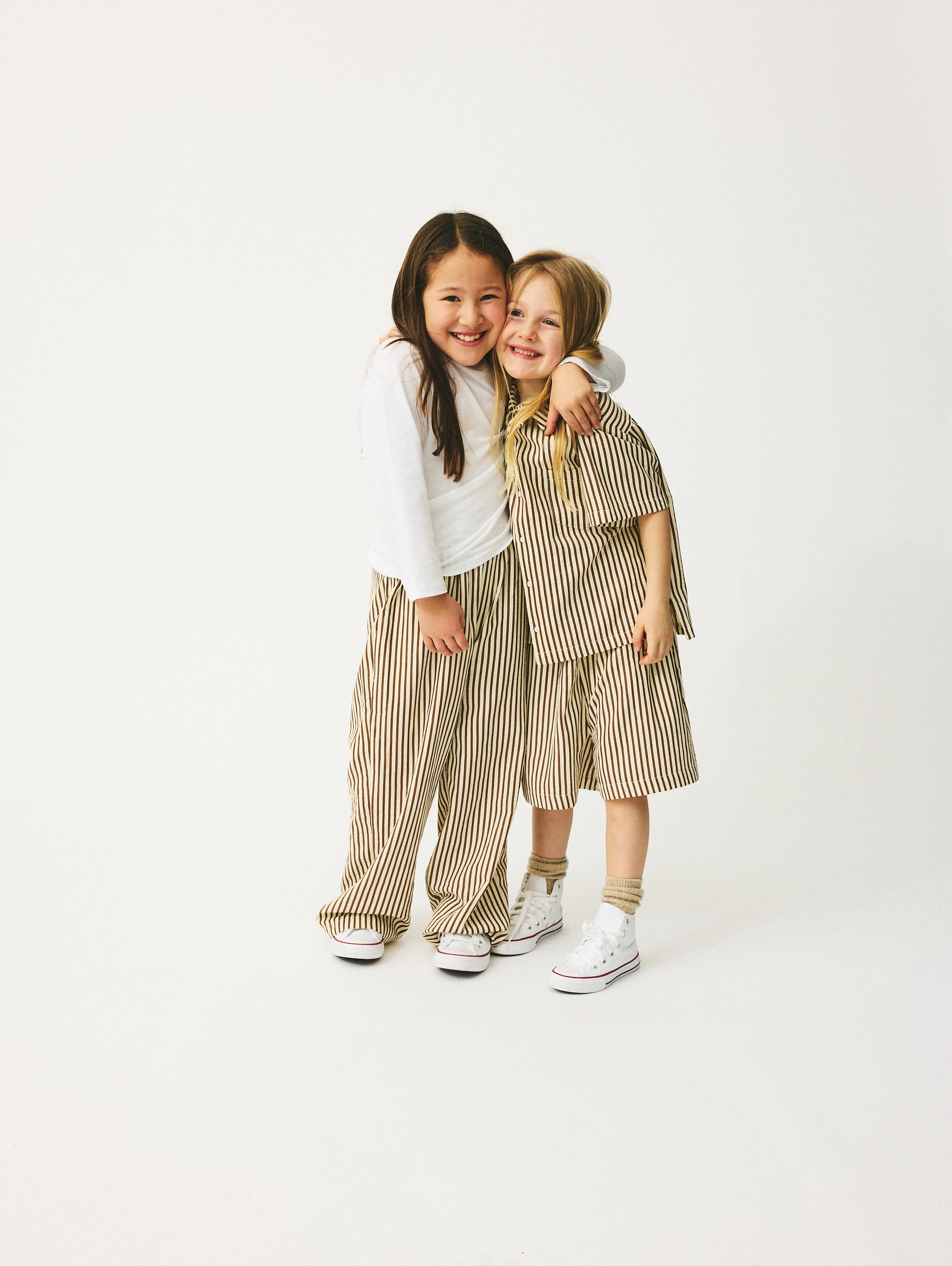 brunobruno nation Theo Stripe Shorts Shorts 8000-Bison Brown