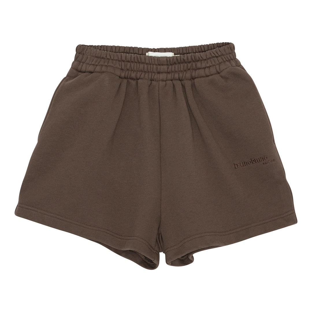 brunobruno nation Theo Sweatshorts NB Shorts 8005-Carafe Brown