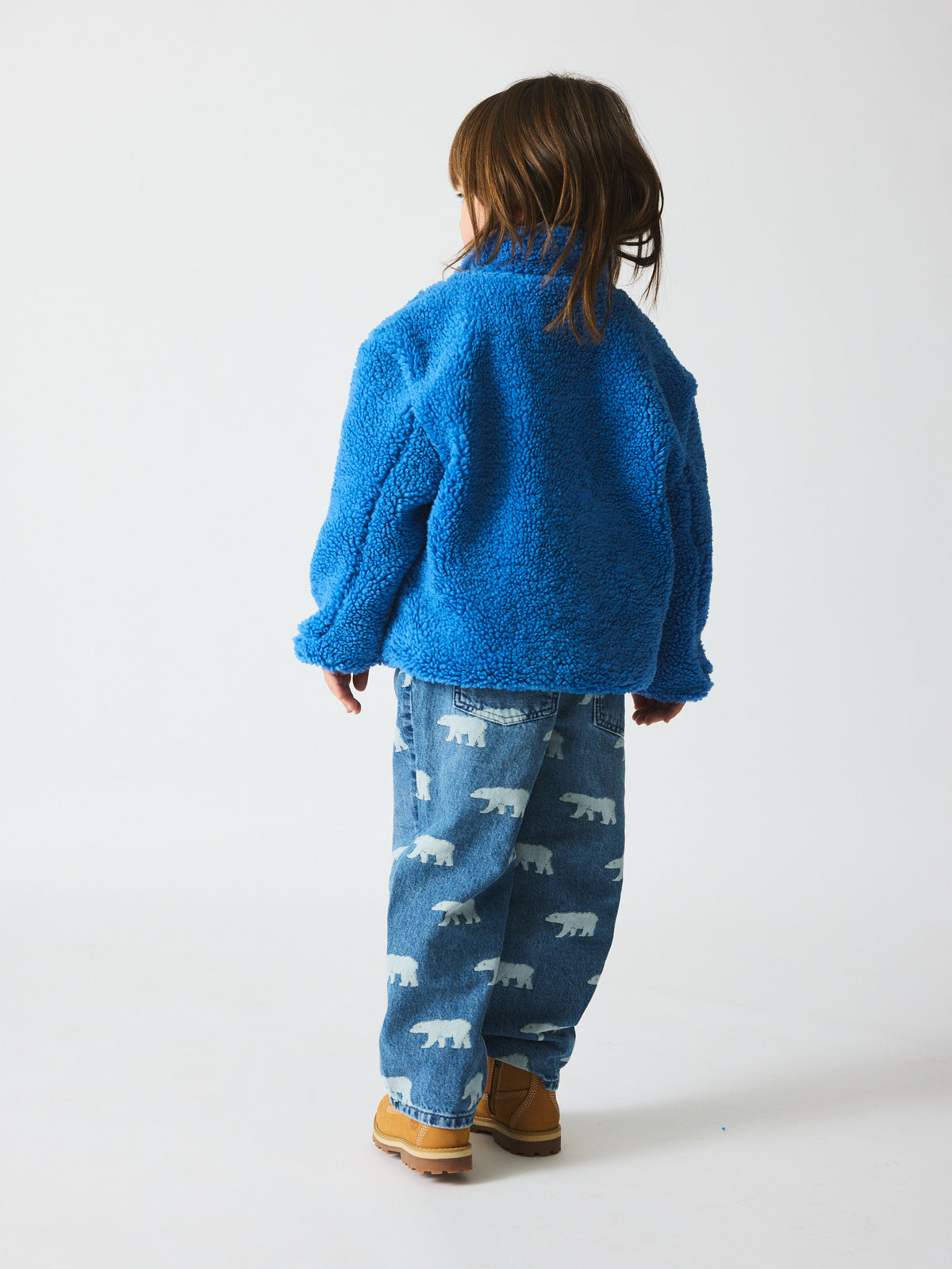 brunobruno nation Yejun Teddy Jacket Jacket 4005-Pacific Coast Blue