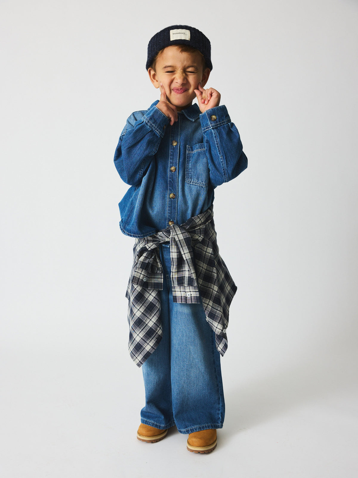brunobruno nation Flynny Jeans Pants 1105-Mid blue denim