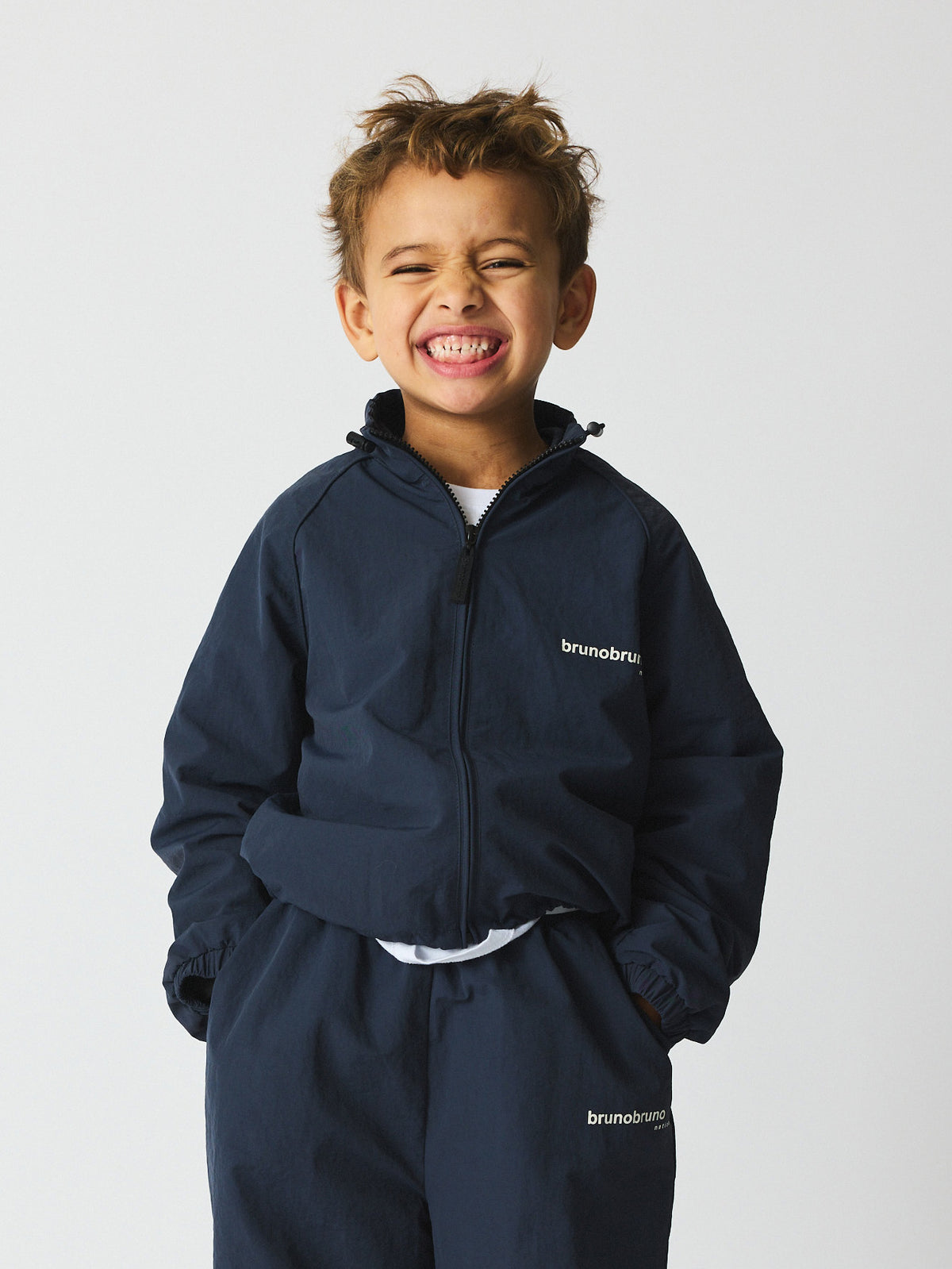 brunobruno nation Alberta Tech Jacket Jacket 4004-Mood Indigo Blue