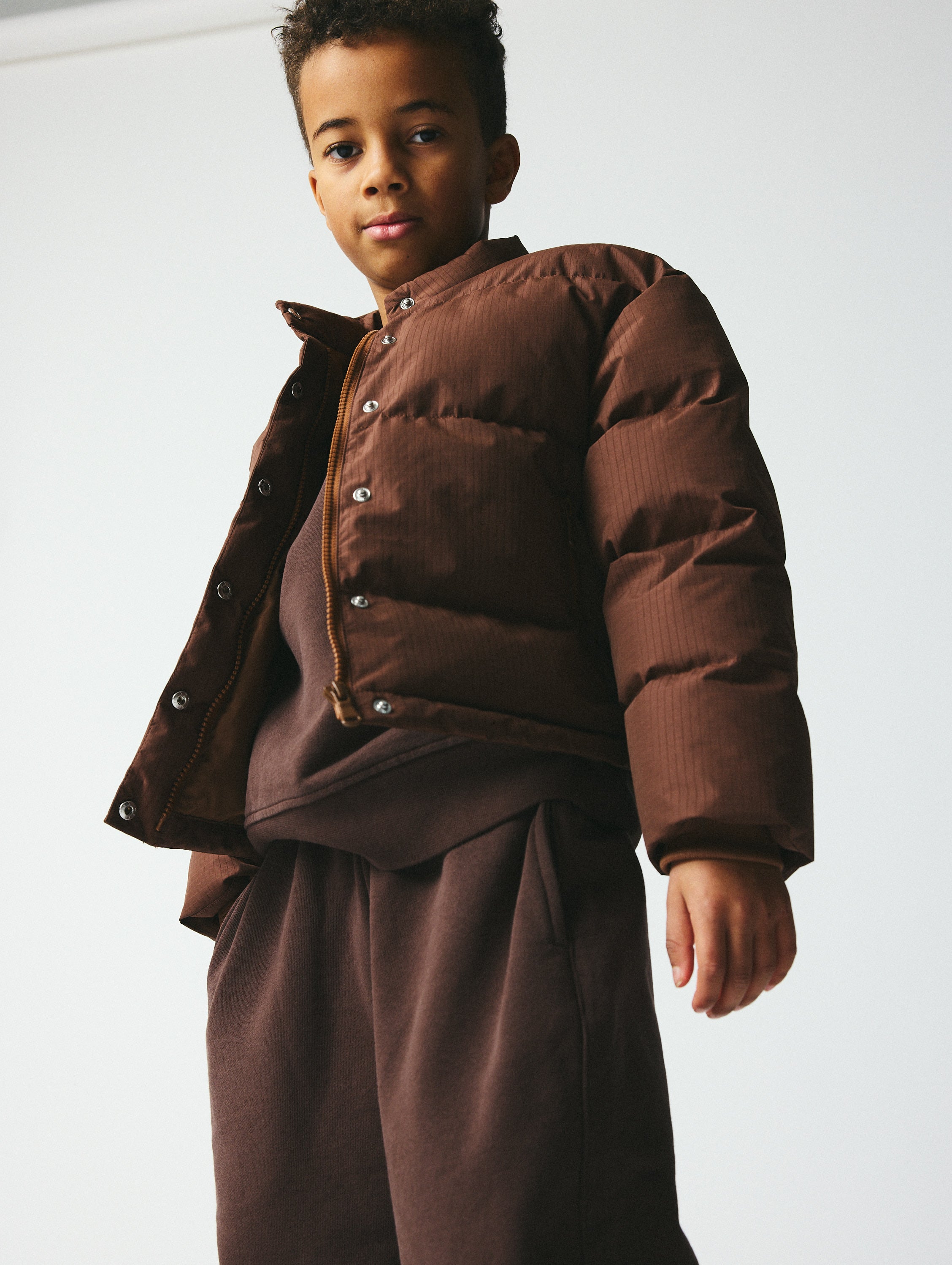 brunobruno nation Alice Puffer Jacket Jacket 8000-Bison Brown