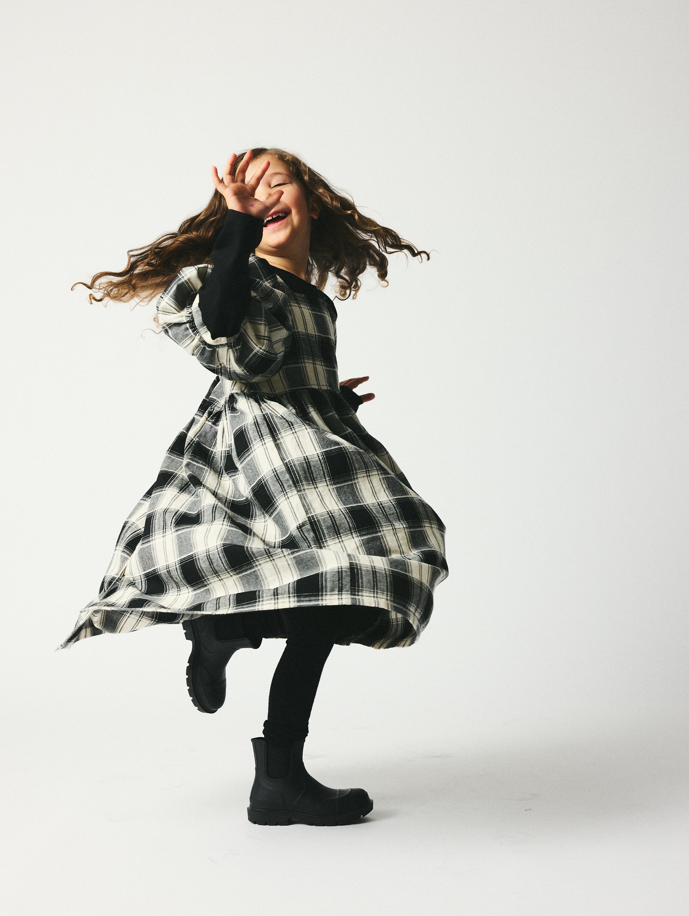 brunobruno nation Alva Dress Dress 9002-Black/White Check