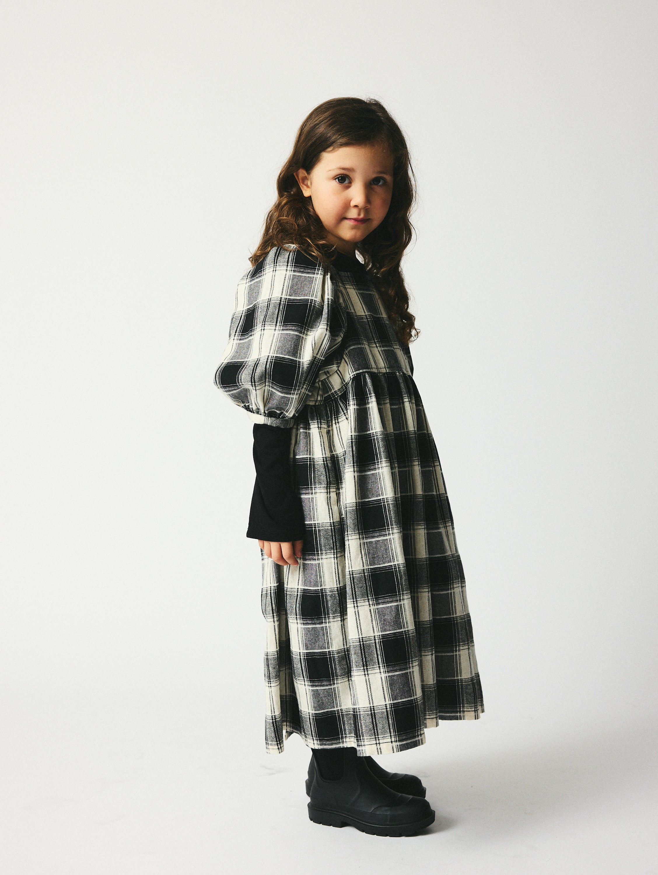 brunobruno nation Alva Dress Dress 9002-Black/White Check