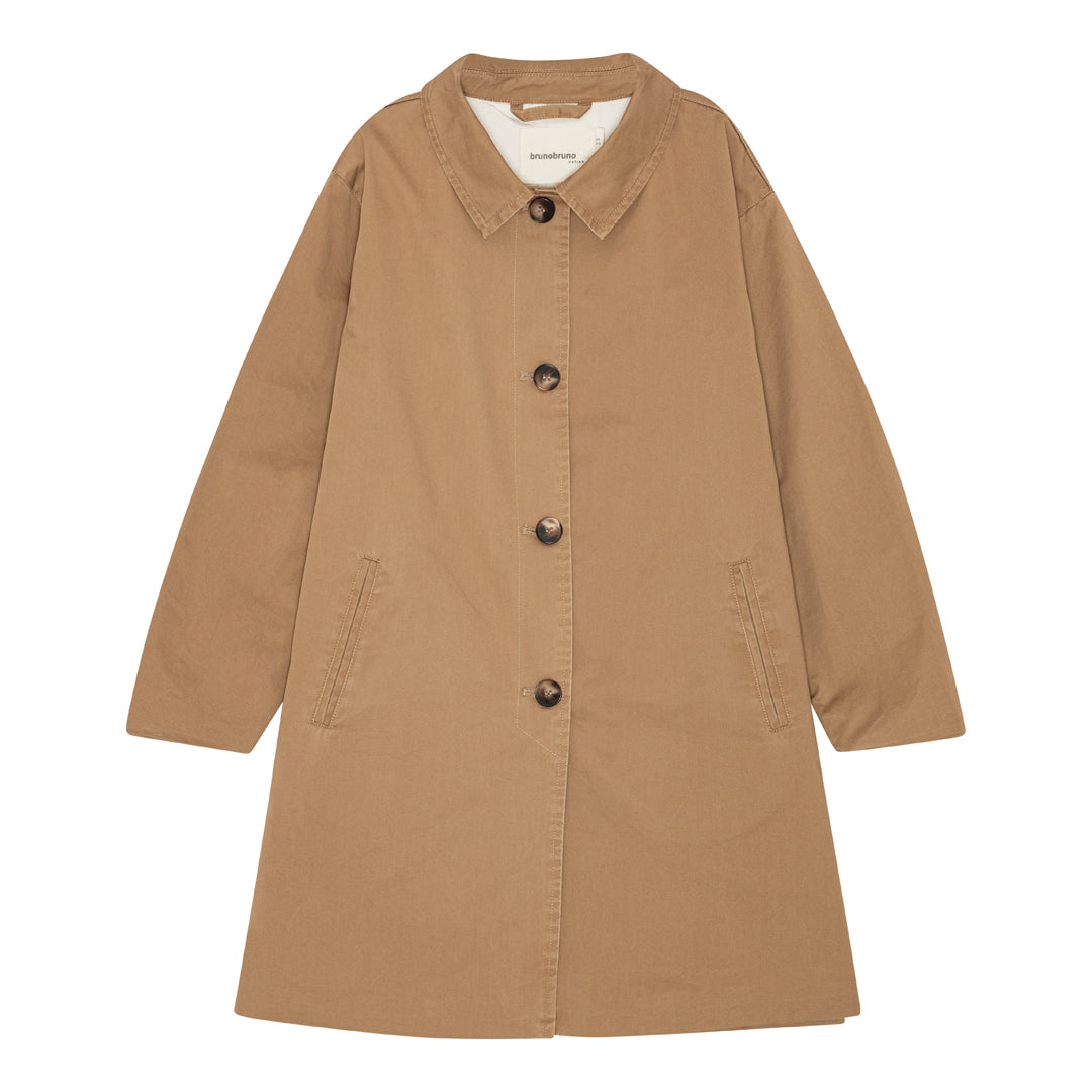 brunobruno nation Axel Coat Coat 8001-Kelp Brown