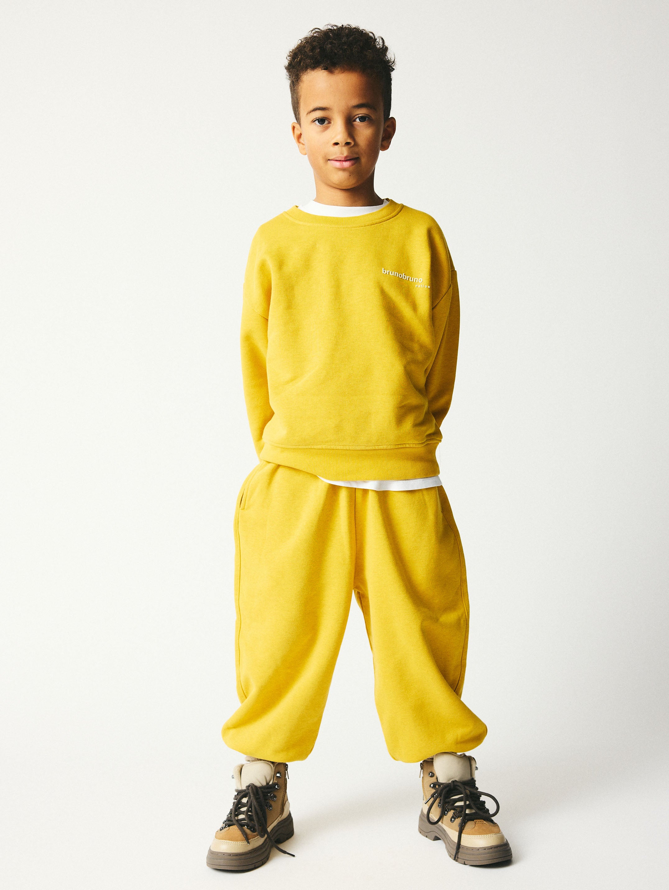 brunobruno nation Ella Pants Sweatpants 7000-Olivenite Yellow
