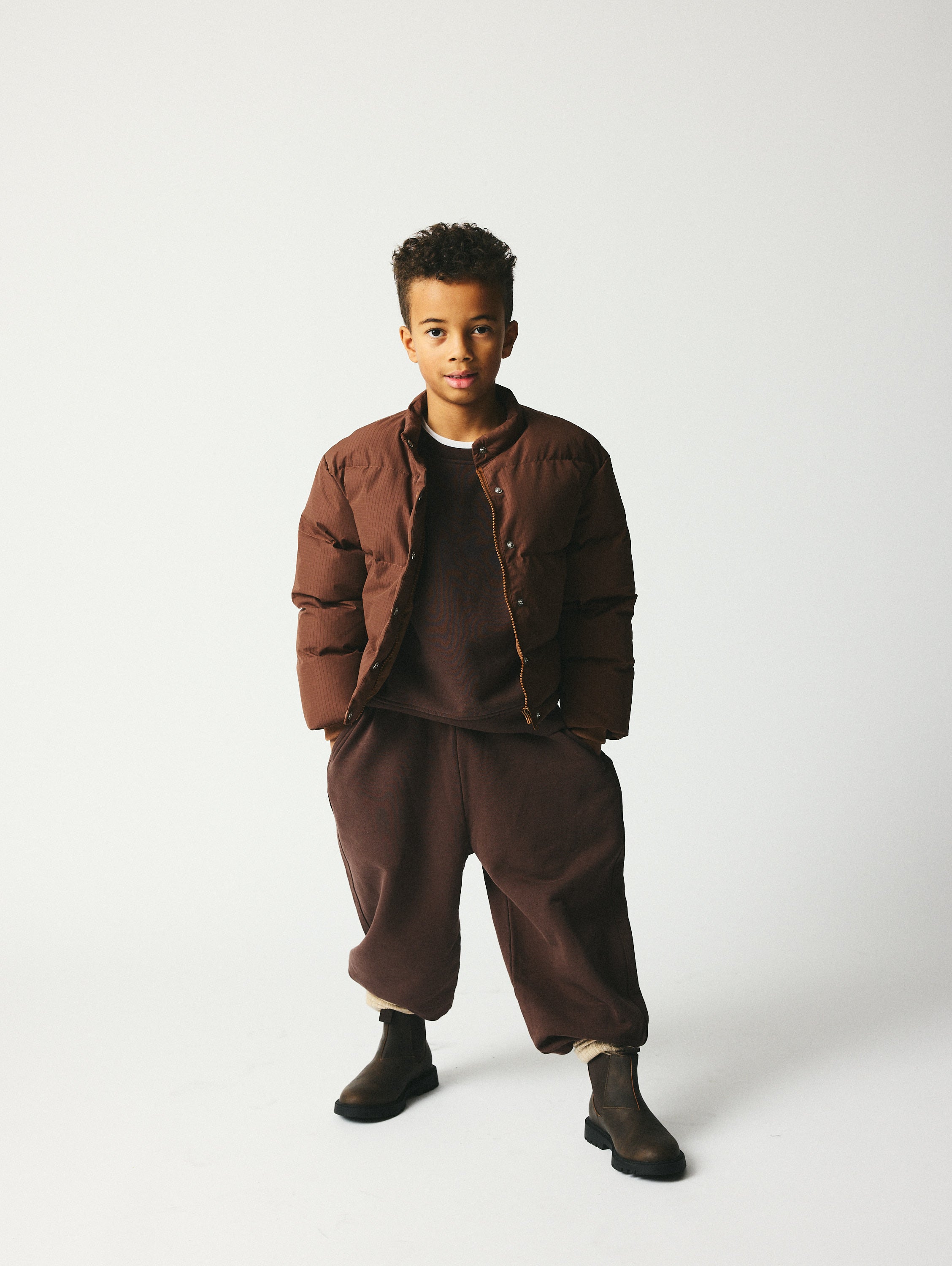 brunobruno nation Ella Pants Sweatpants 8000-Bison Brown